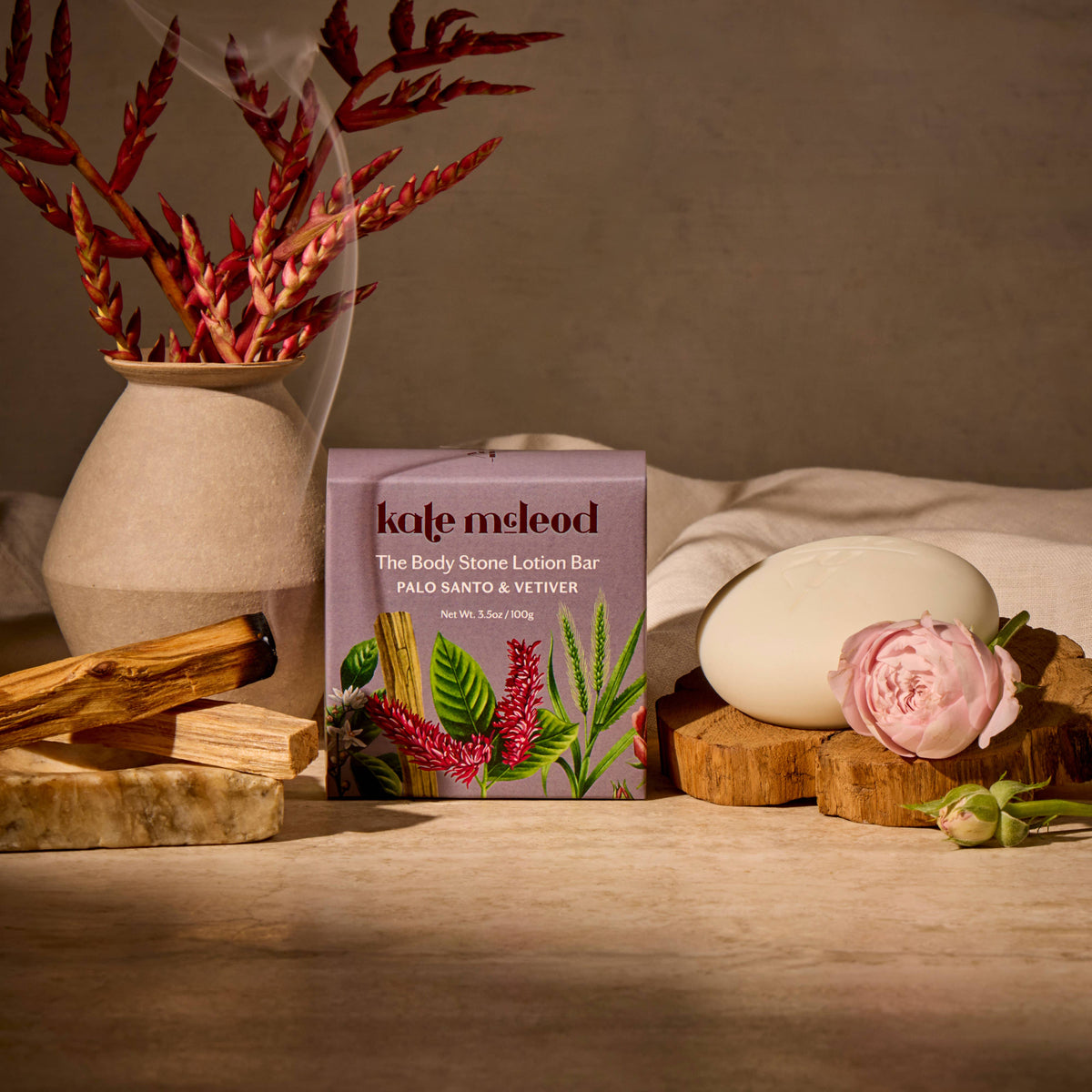 Kate McLeod - Palo Santo & Vetiver | Deep Moisturizing Lotion Bar