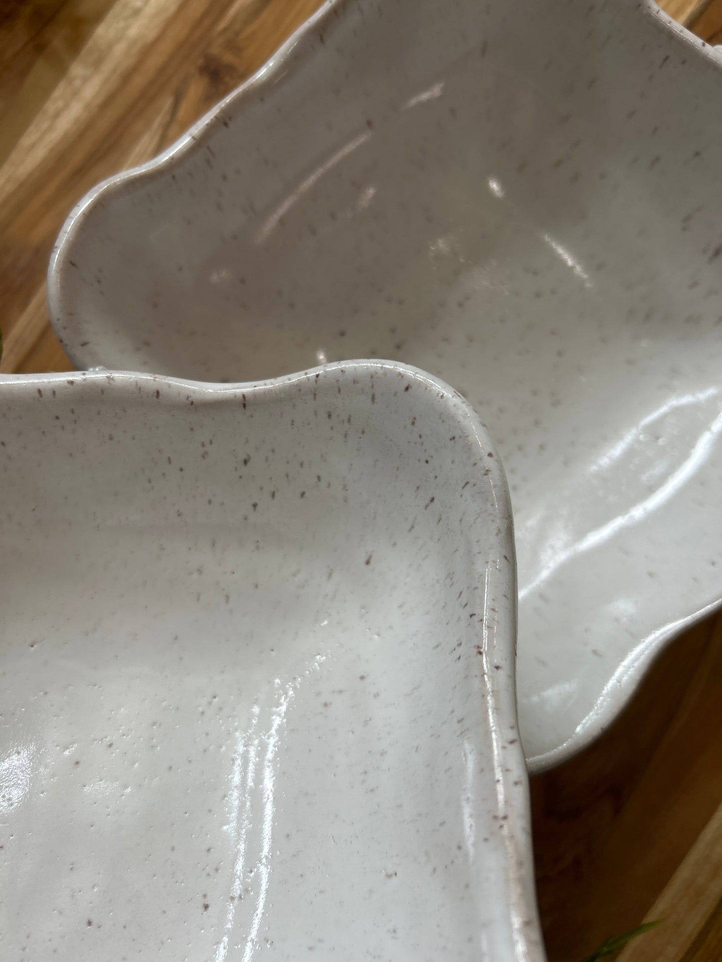 Snack Bowl-Eyelet White