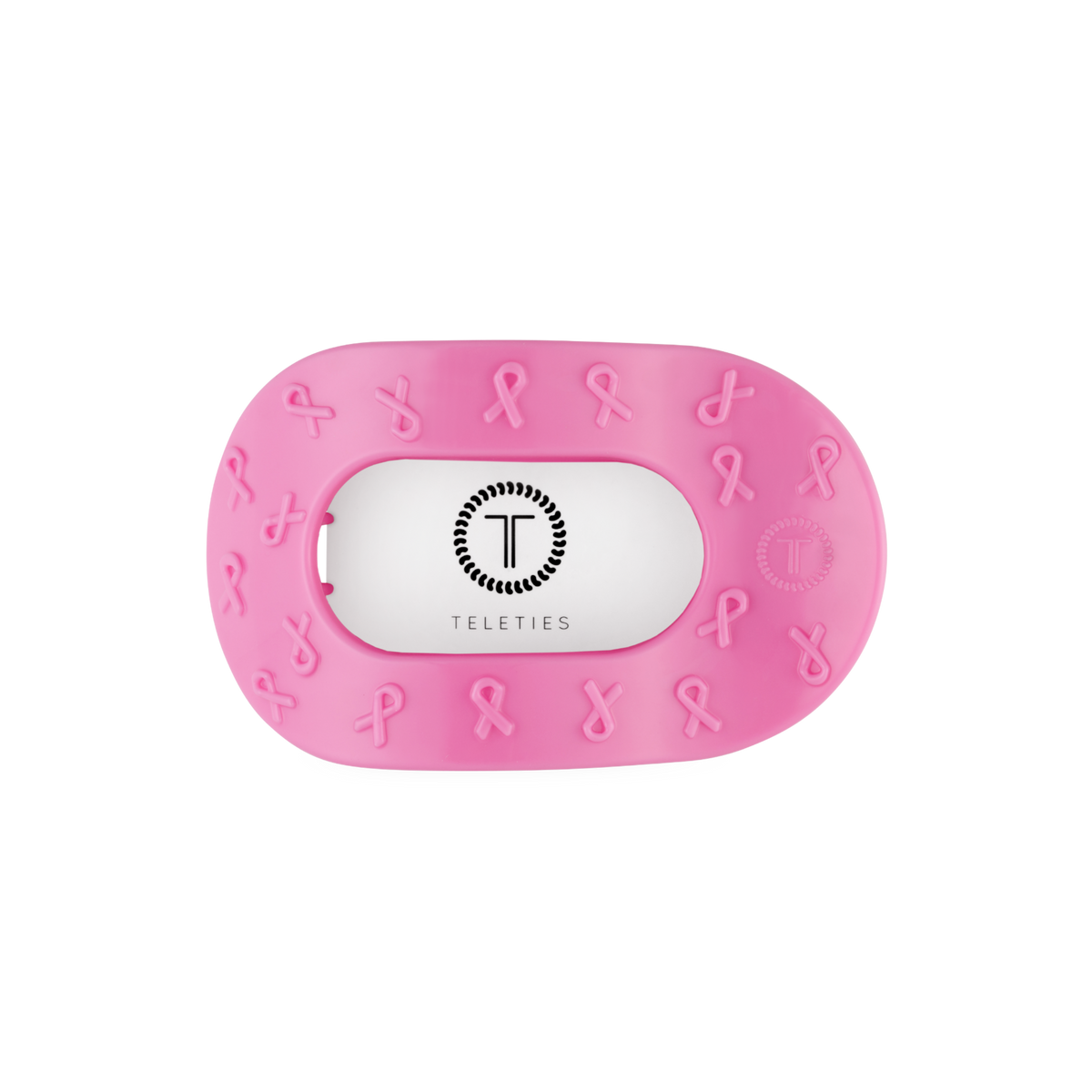 TELETIES - Pink Ribbon | Medium | Flat Round Clip