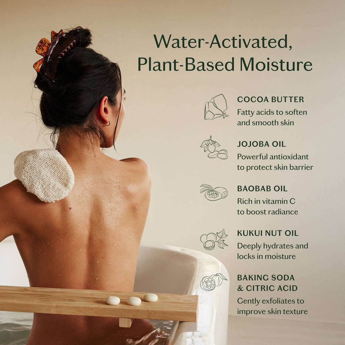 Kate McLeod - Palo Santo & Vetiver Pebble | Bath & Shower Oil