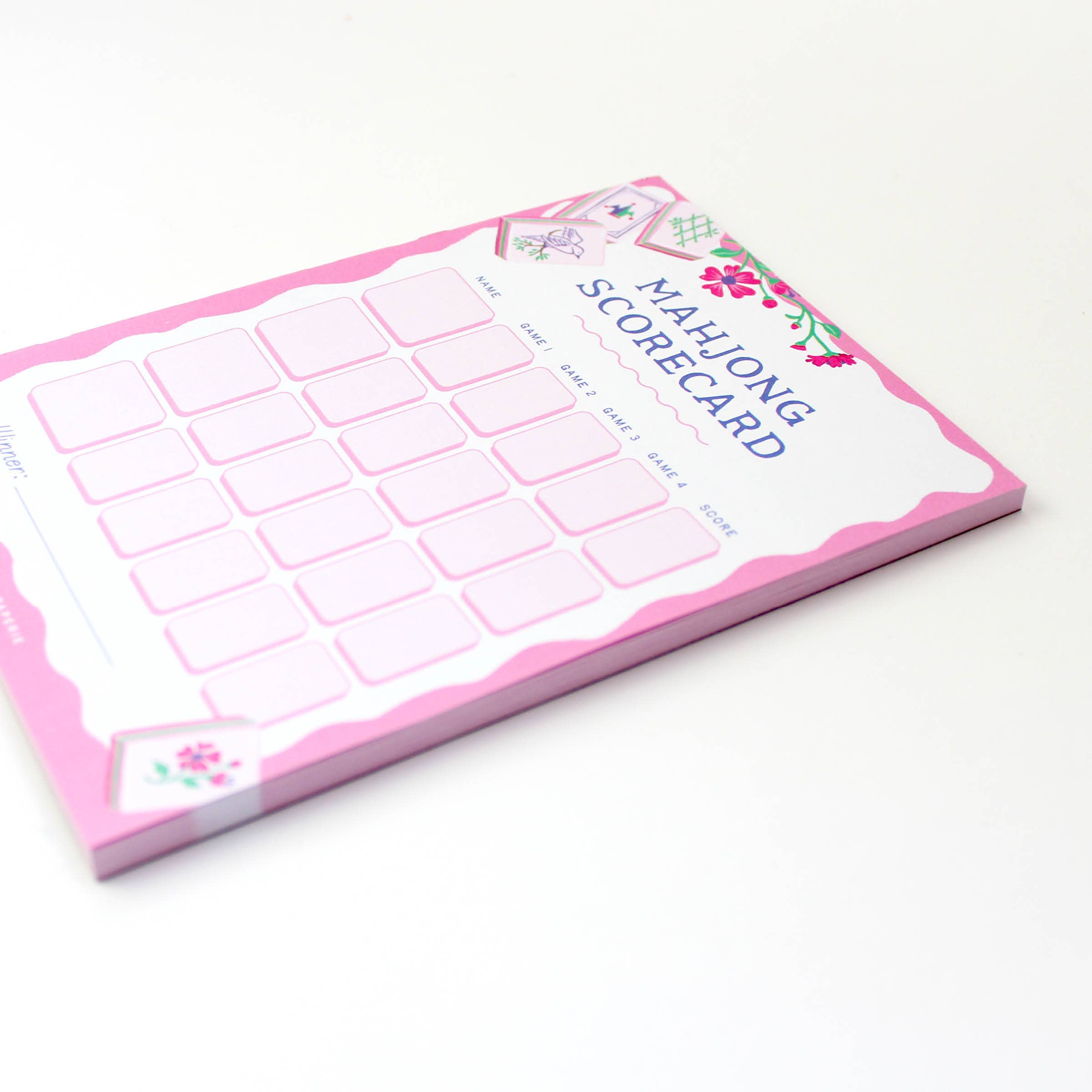 Mahjong Scorecard Notepad