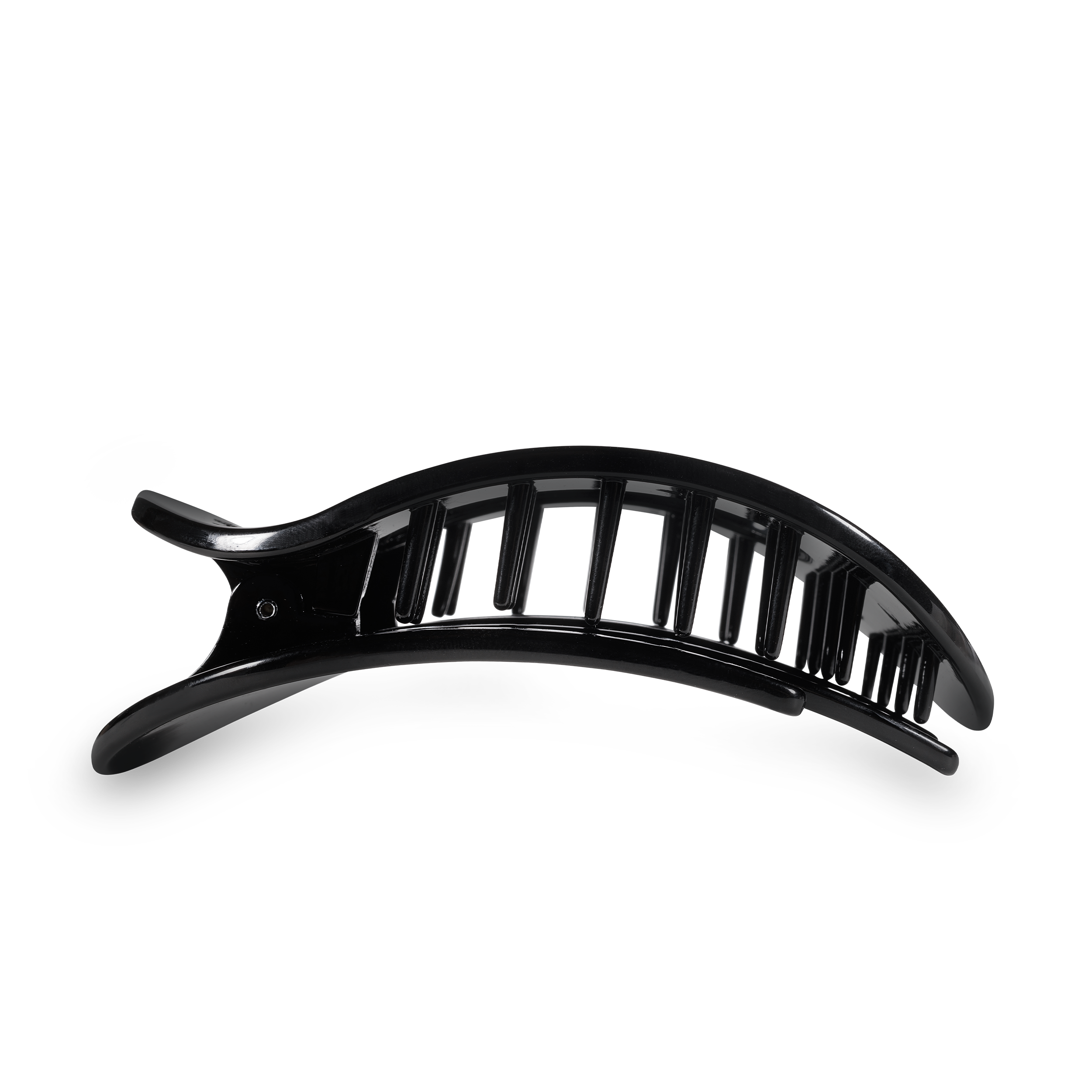Round Flat Hair Clip | Large | Jet Black