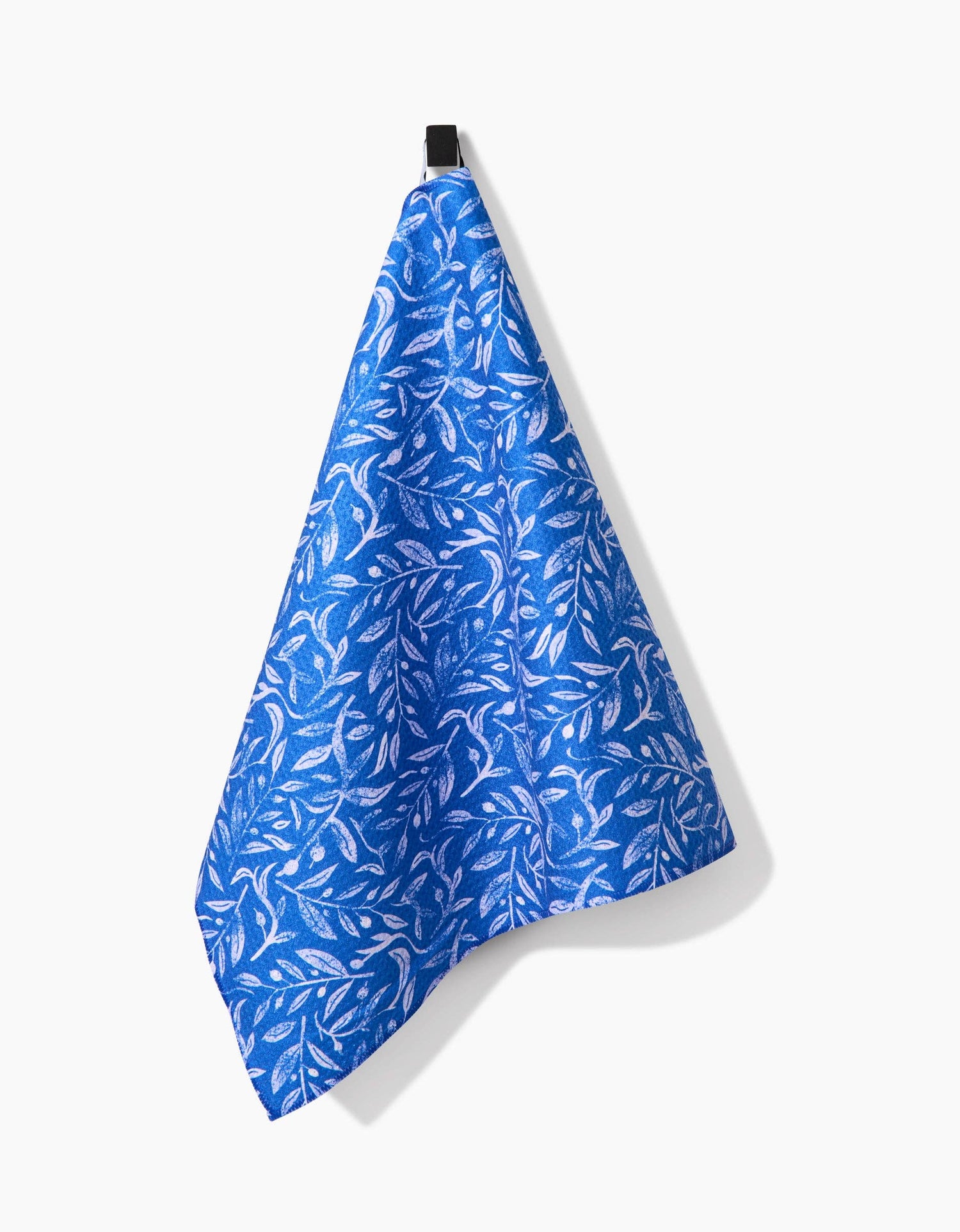Hanukkah Leaves White Tea Towel