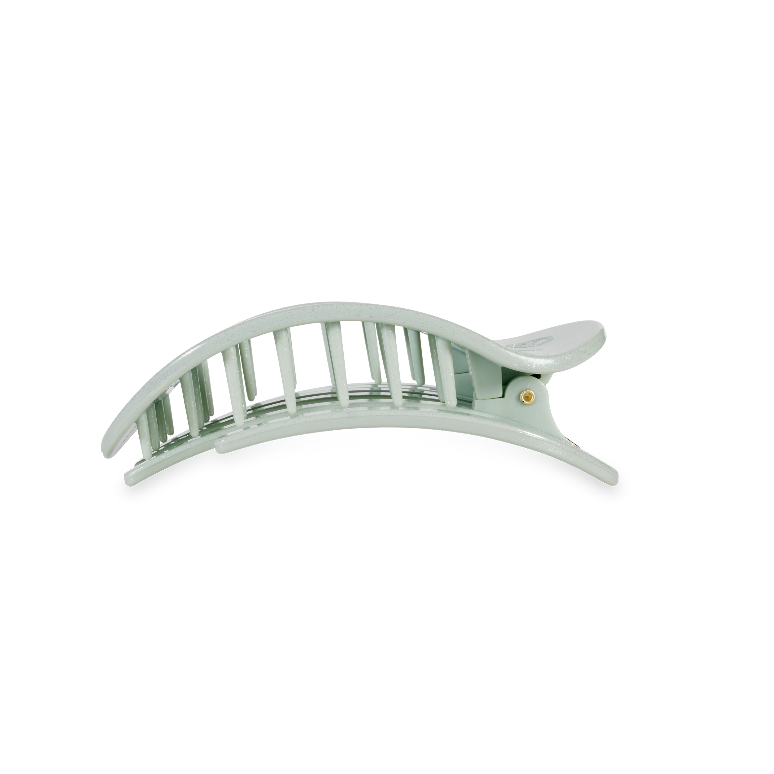 TELETIES - Flat Round Hair Clip | Medium | Dew Drop