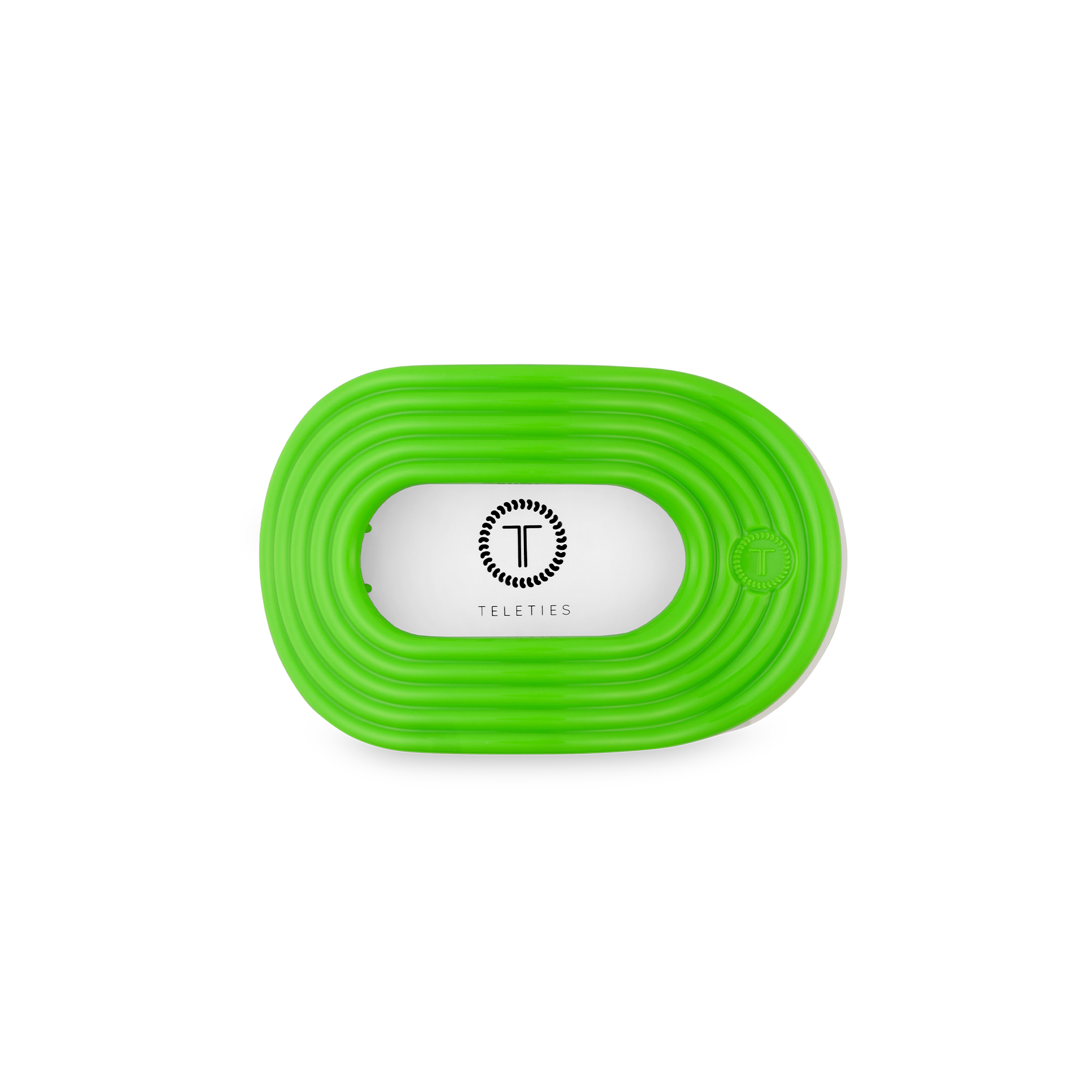 TELETIES - Flat Round Hair Clip | Small | Glow For It