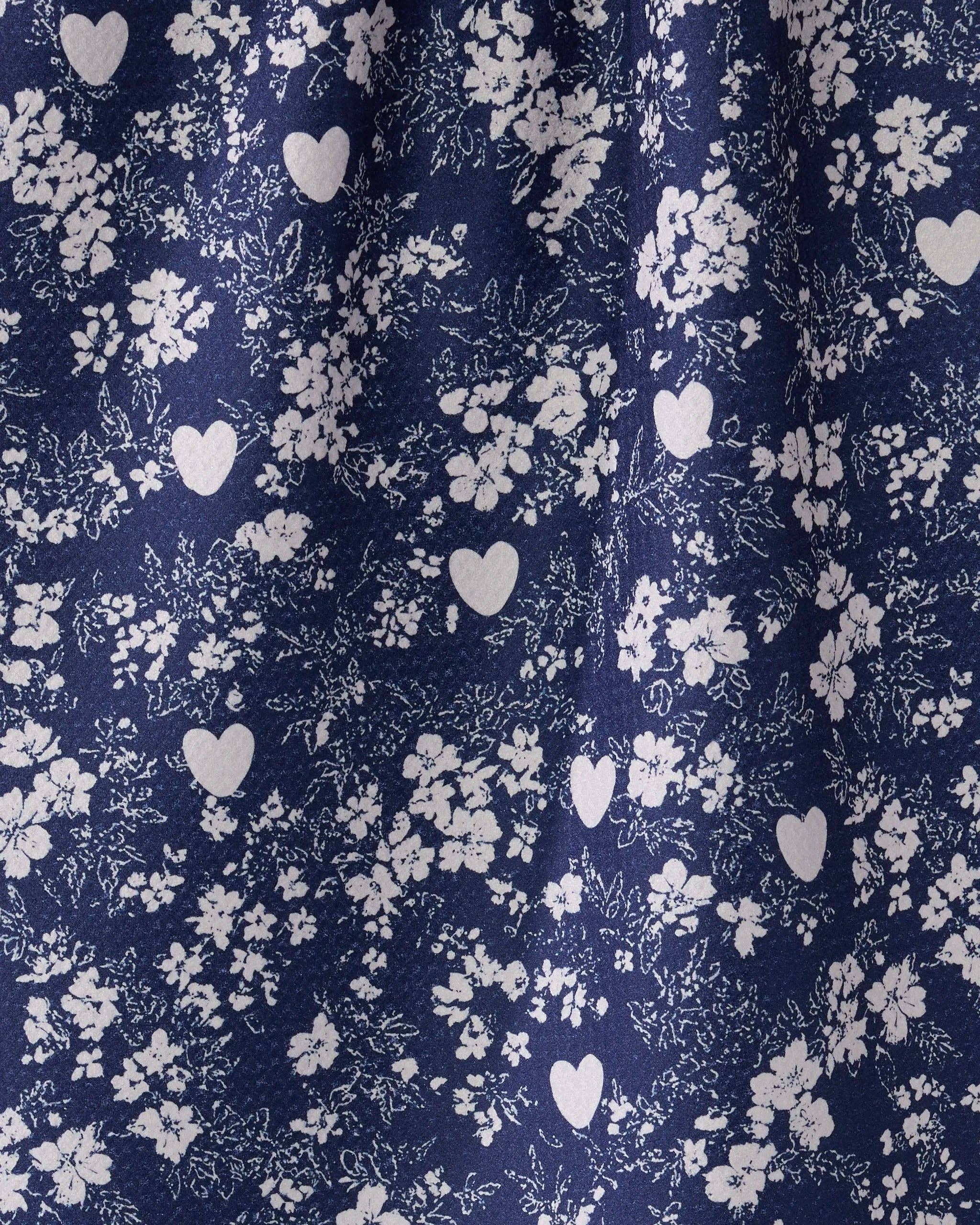 Geometry - Midnight Posy Tea Towel