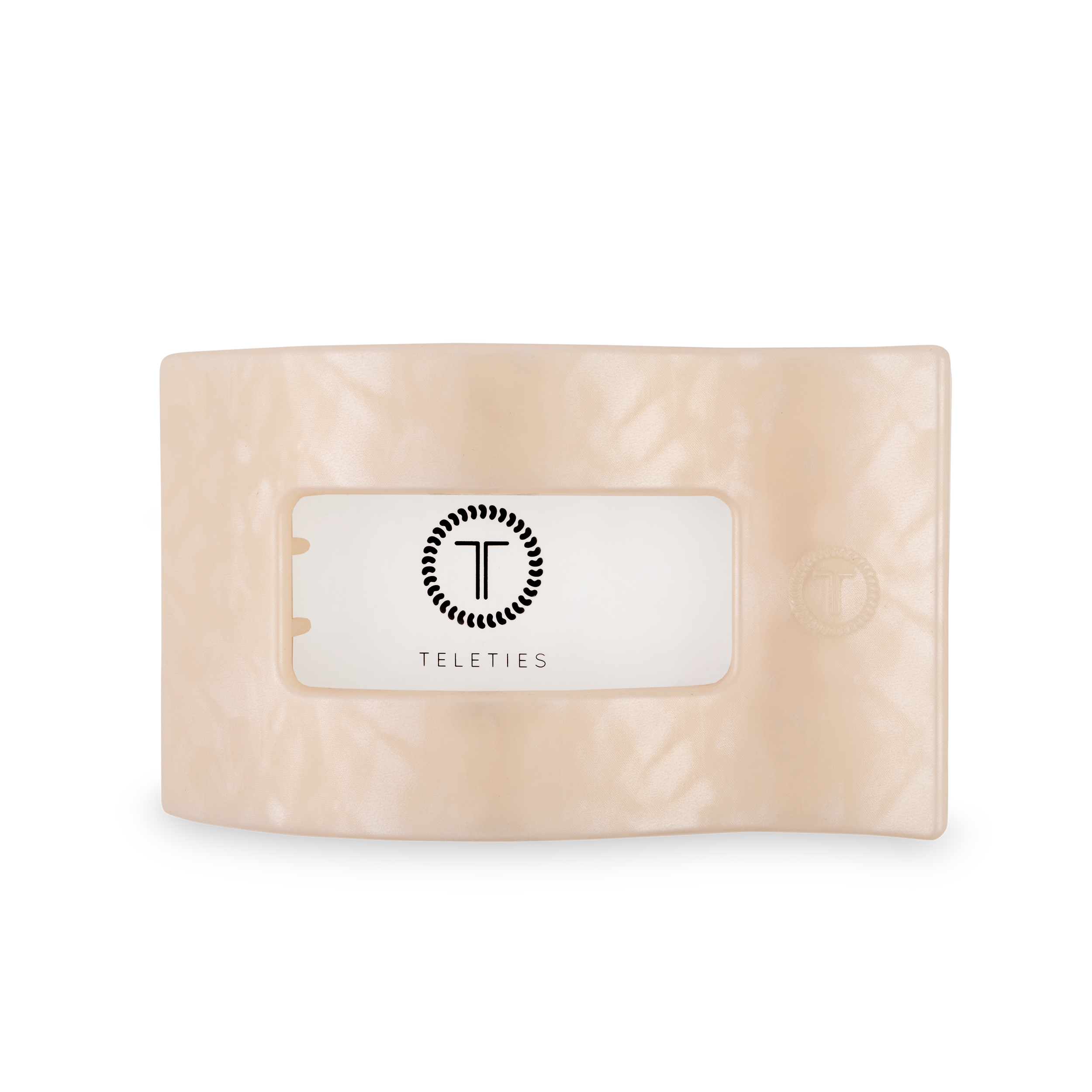 TELETIES - Flat Rectangle Hair Clip | Large | Soft Surf