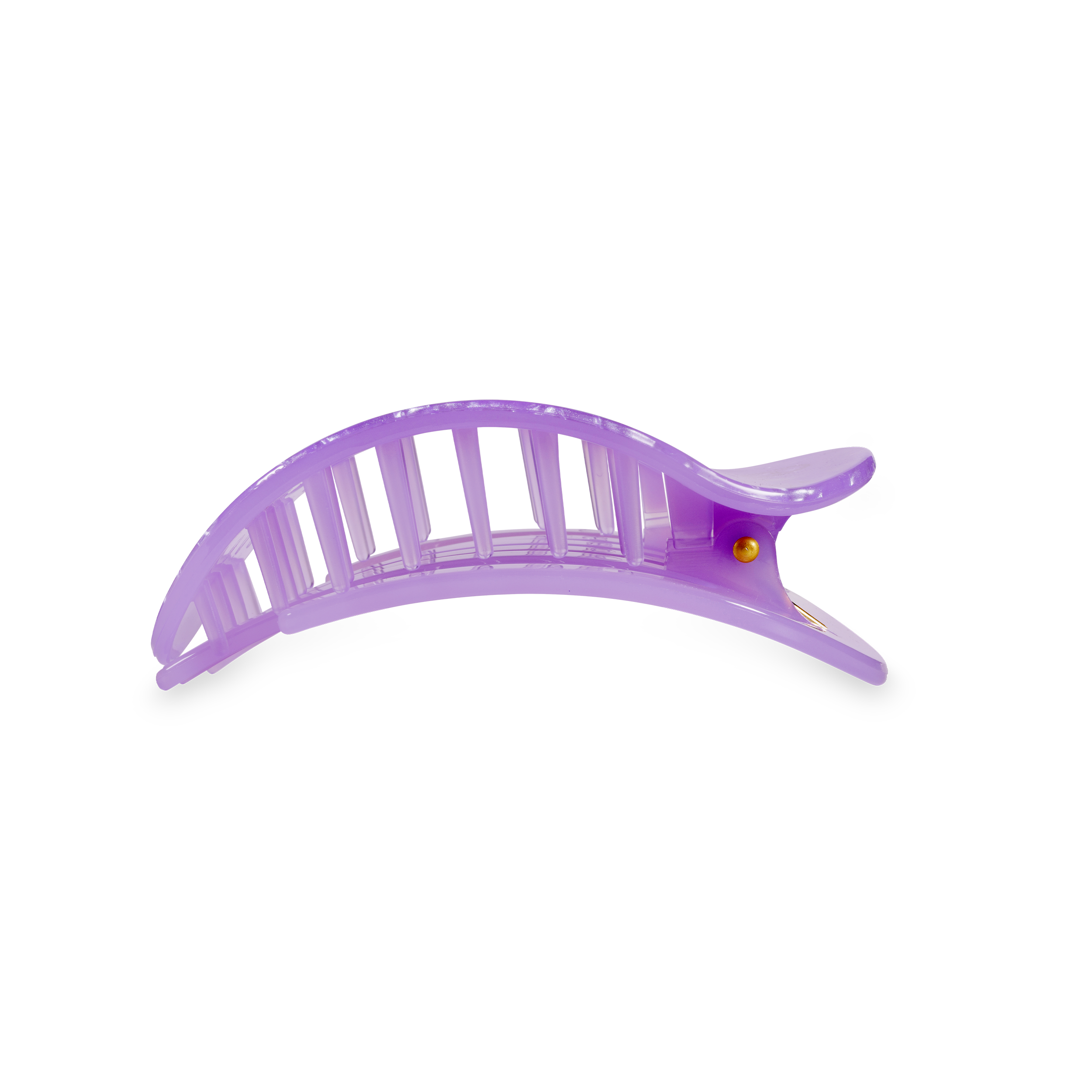 TELETIES - Flat Round Hair Clip | Medium | Lavender Mist