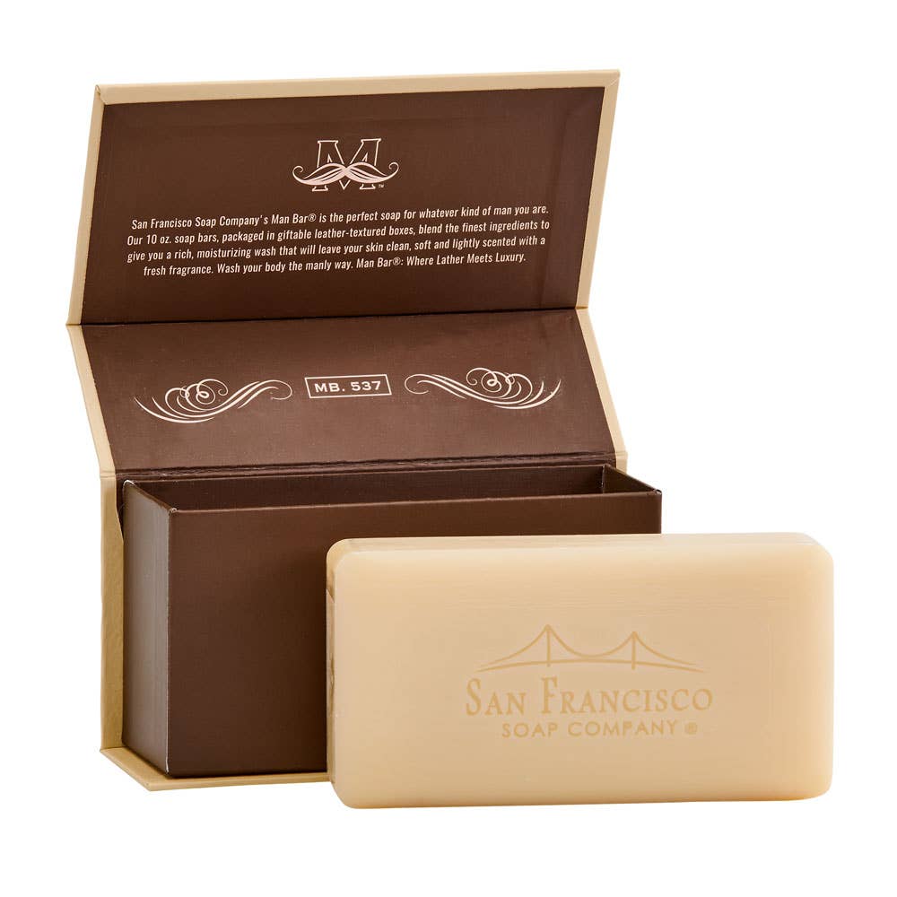 San Francisco Soap / Man Bar Soap - Malt & Espresso 10oz Man Bar