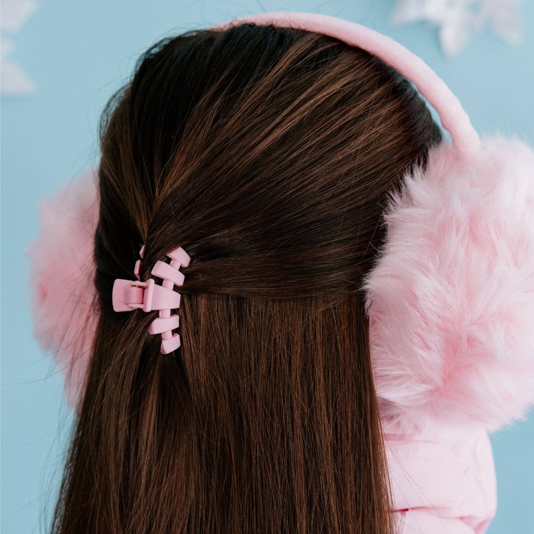 TELETIES - Classic Hair Clip | Tiny | Merry Pinkmas