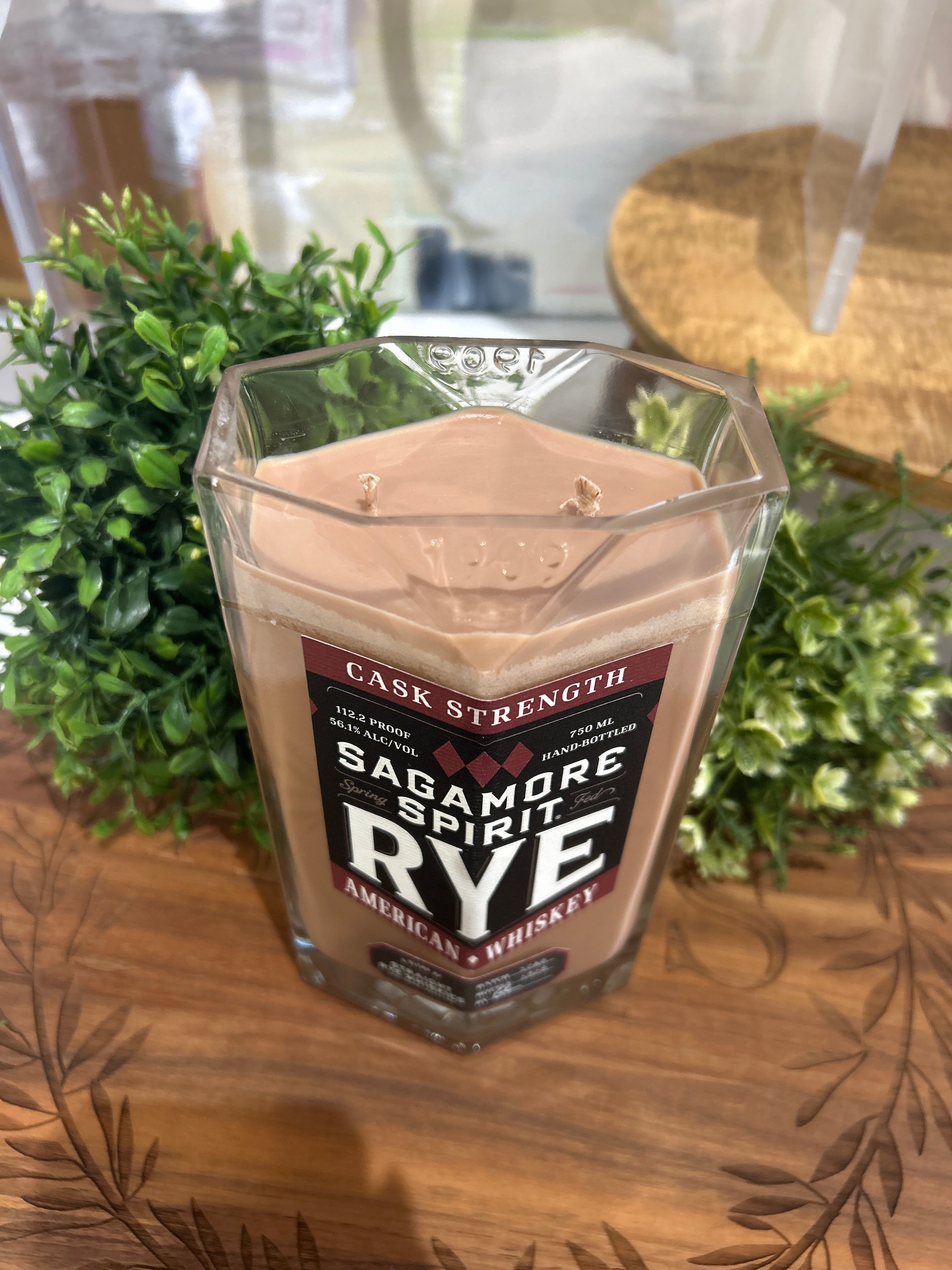 Bourbon Bottle Candle