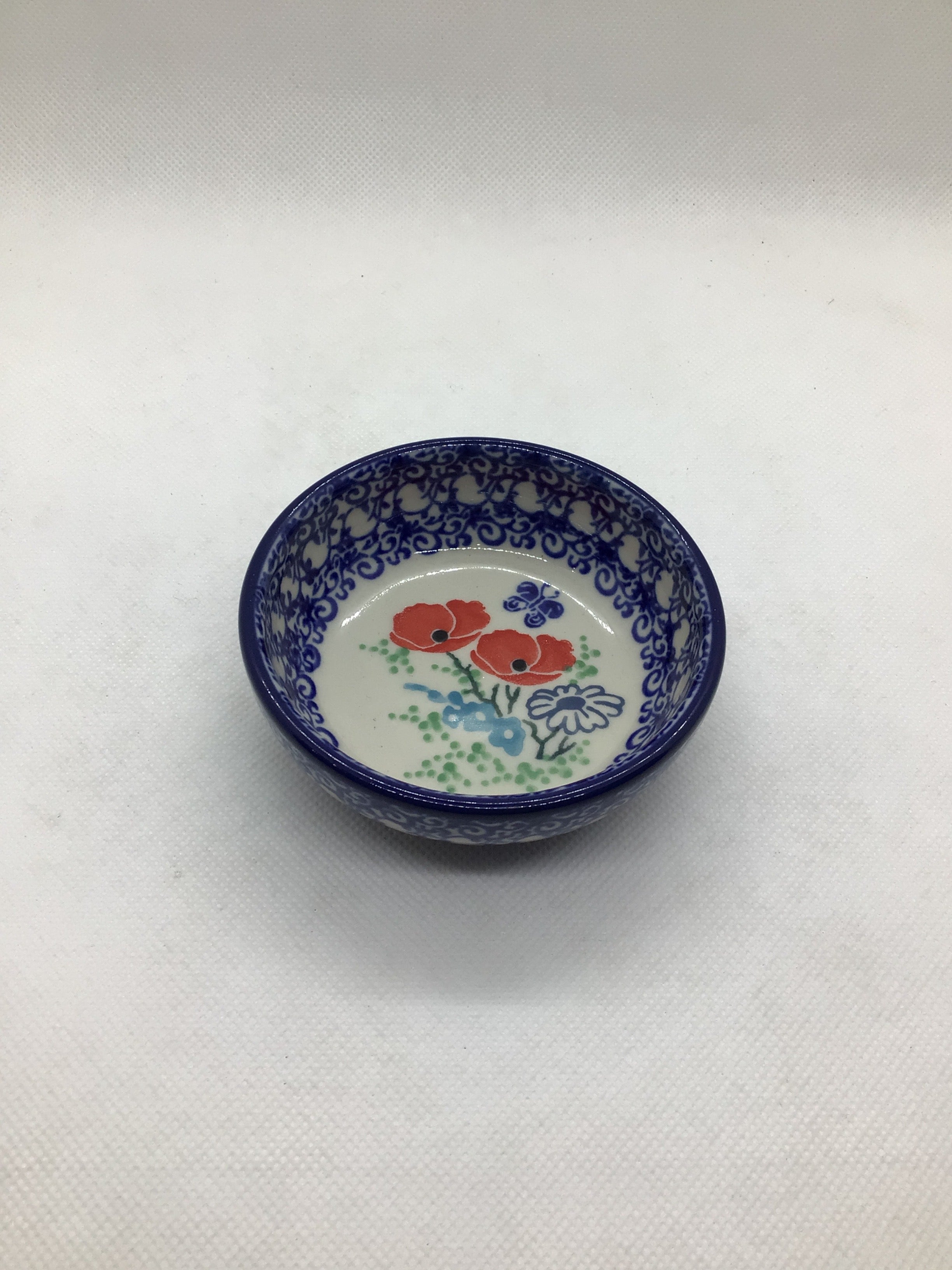 Ruby Red Tiny Round Bowl 3.5"