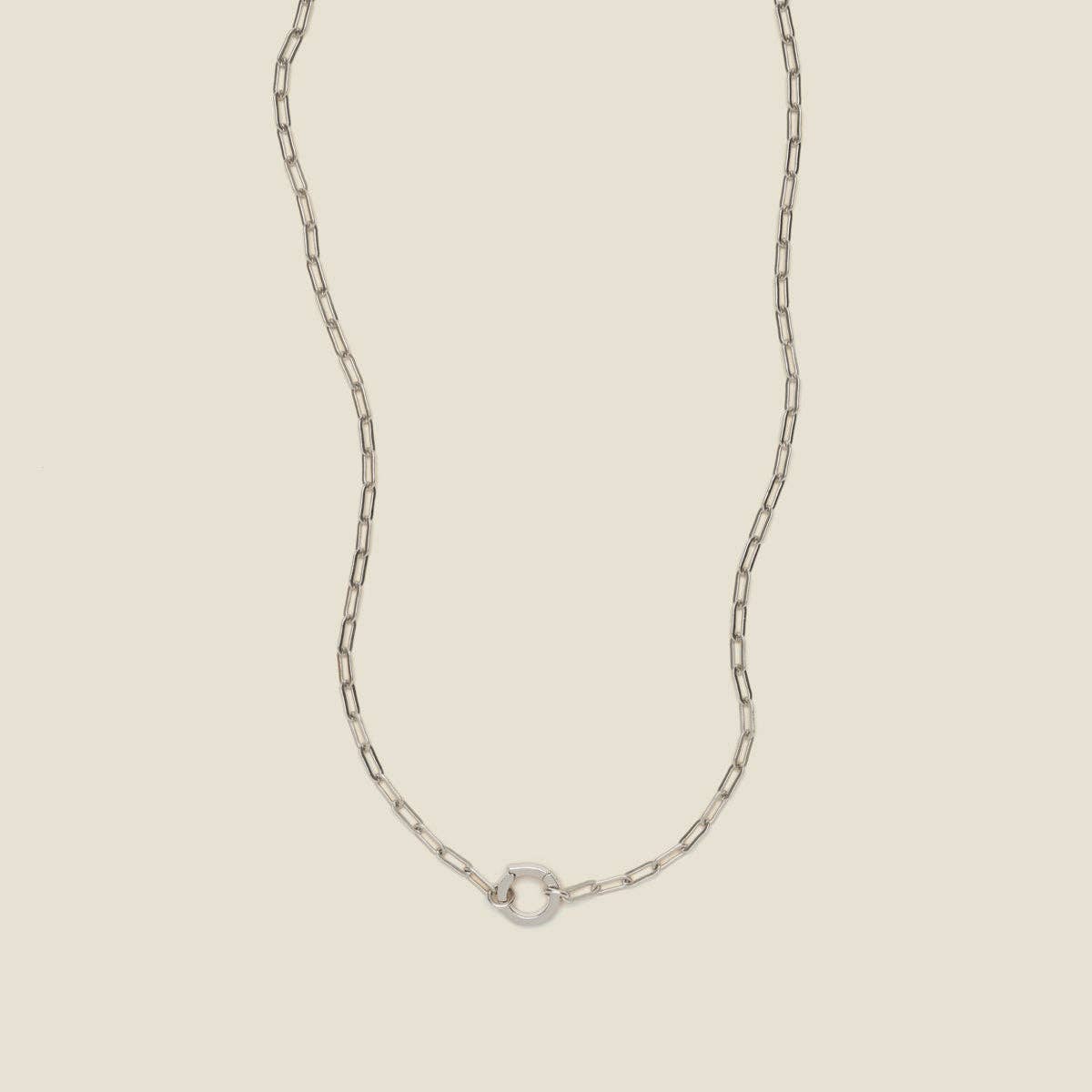Jude Link Lock Charm Necklace
