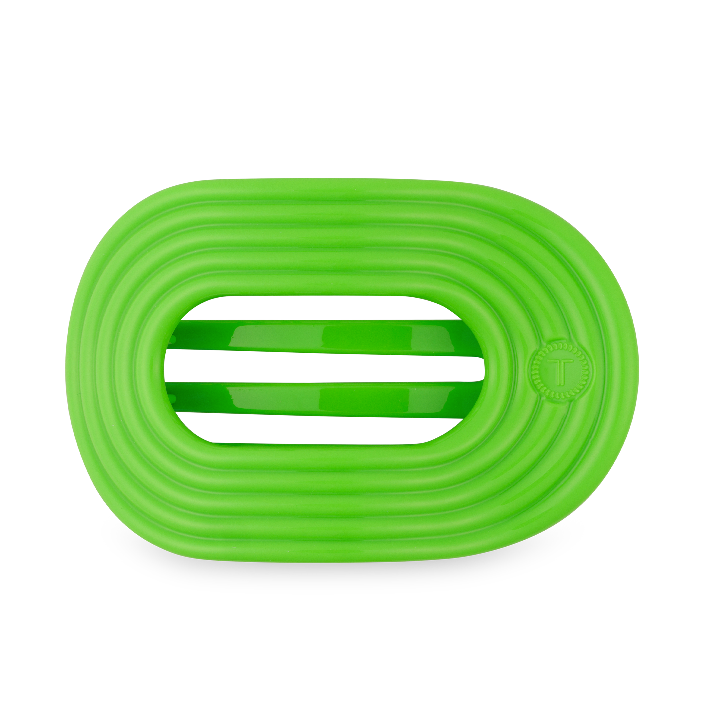 TELETIES - Flat Round Hair Clip | Large | Glow For It