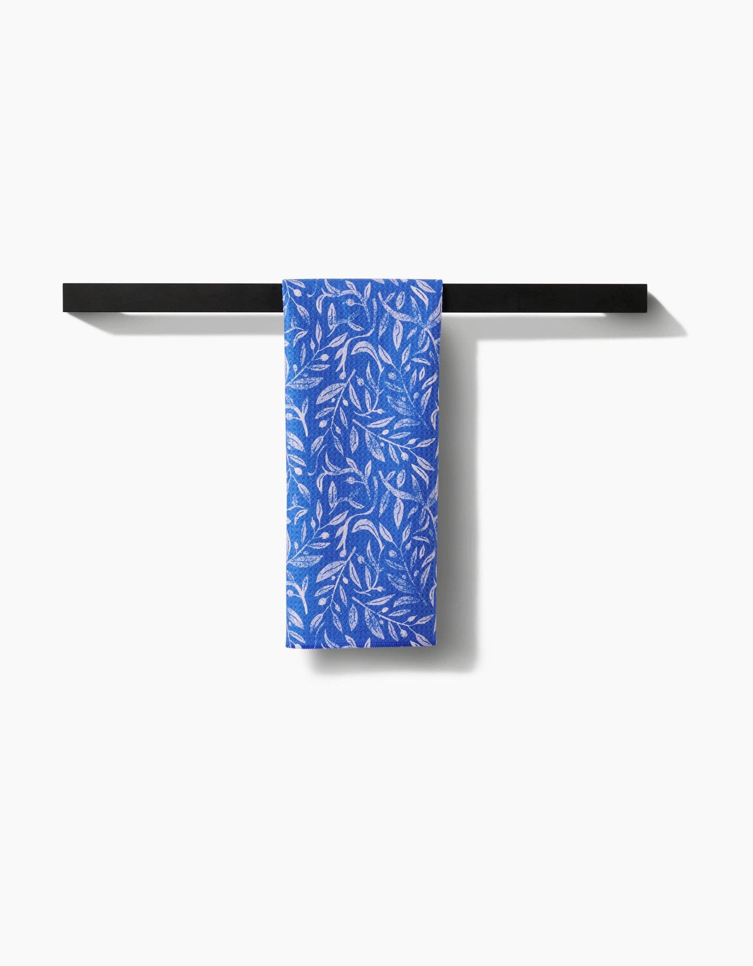 Hanukkah Leaves White Tea Towel