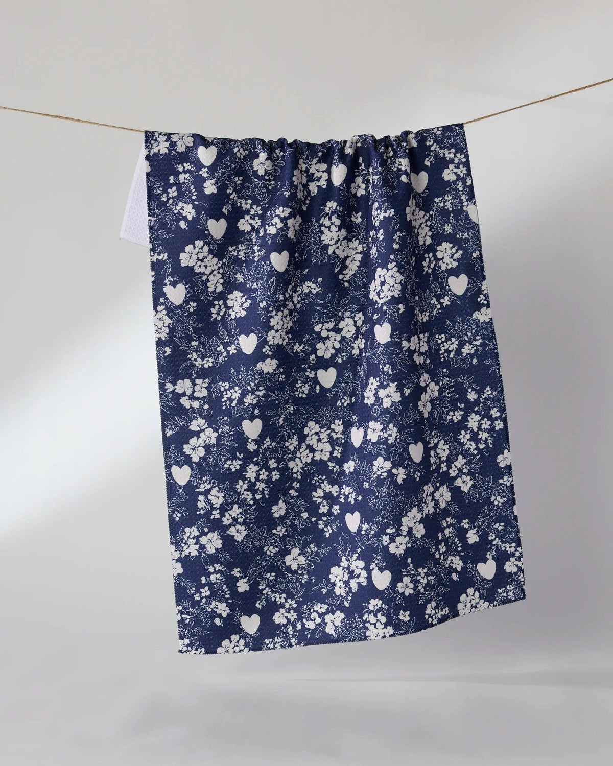 Geometry - Midnight Posy Tea Towel