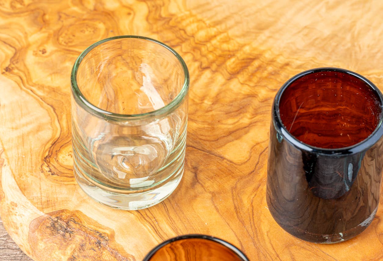 Handblown Shooter Glass - Tamarind