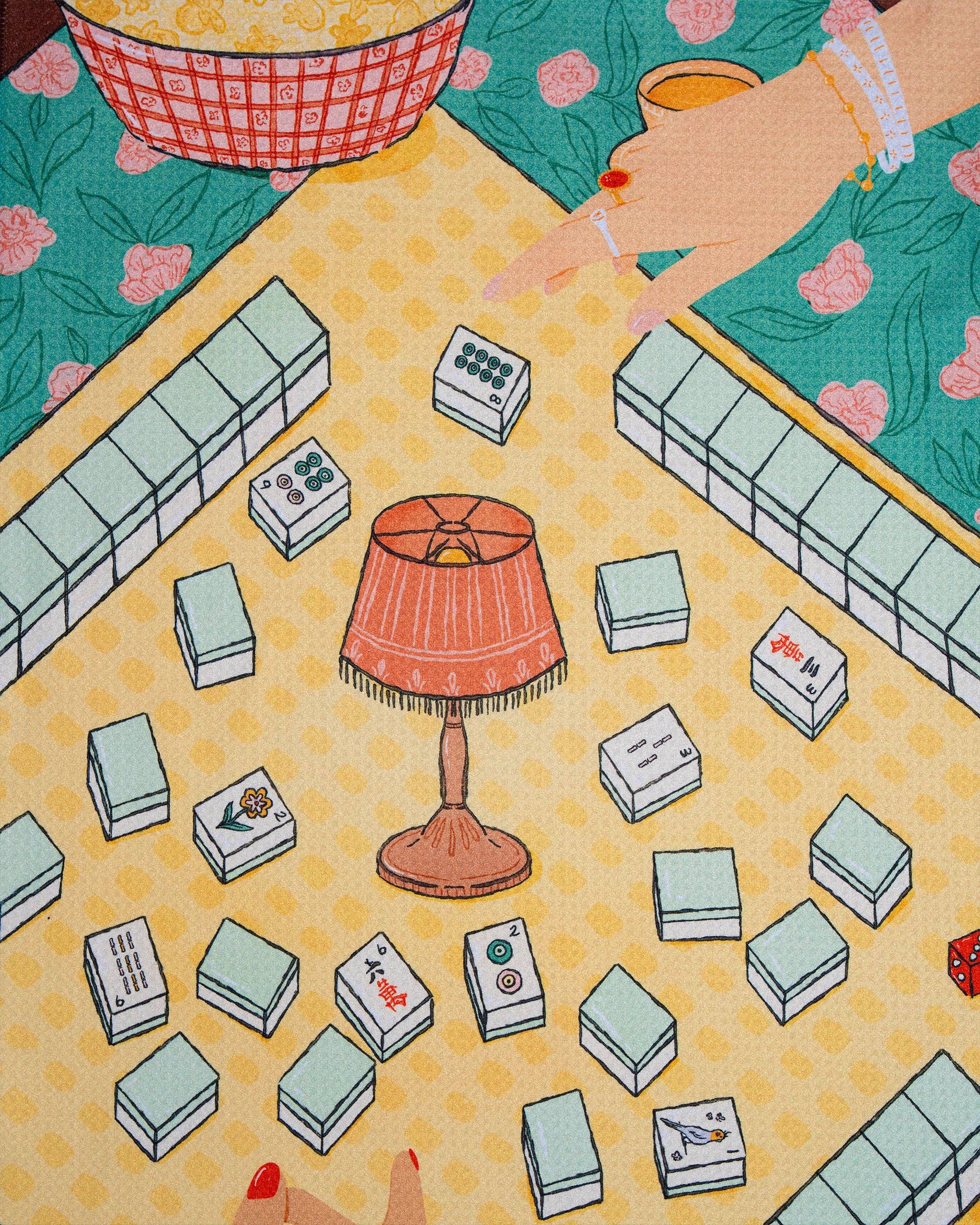 Geometry - Lucky Hand Tea Towel
