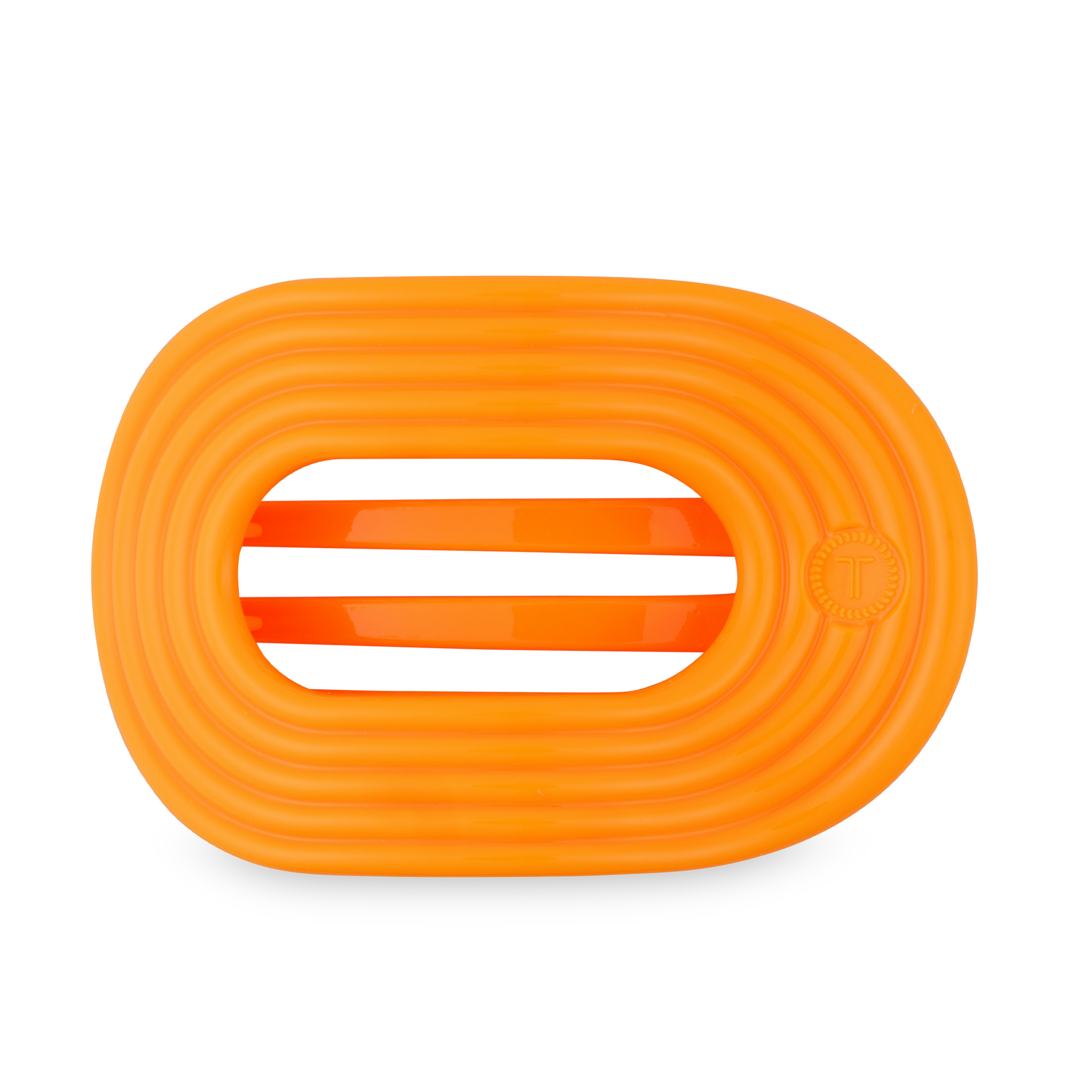 TELETIES - Flat Round Hair Clip | Large | Day Rave