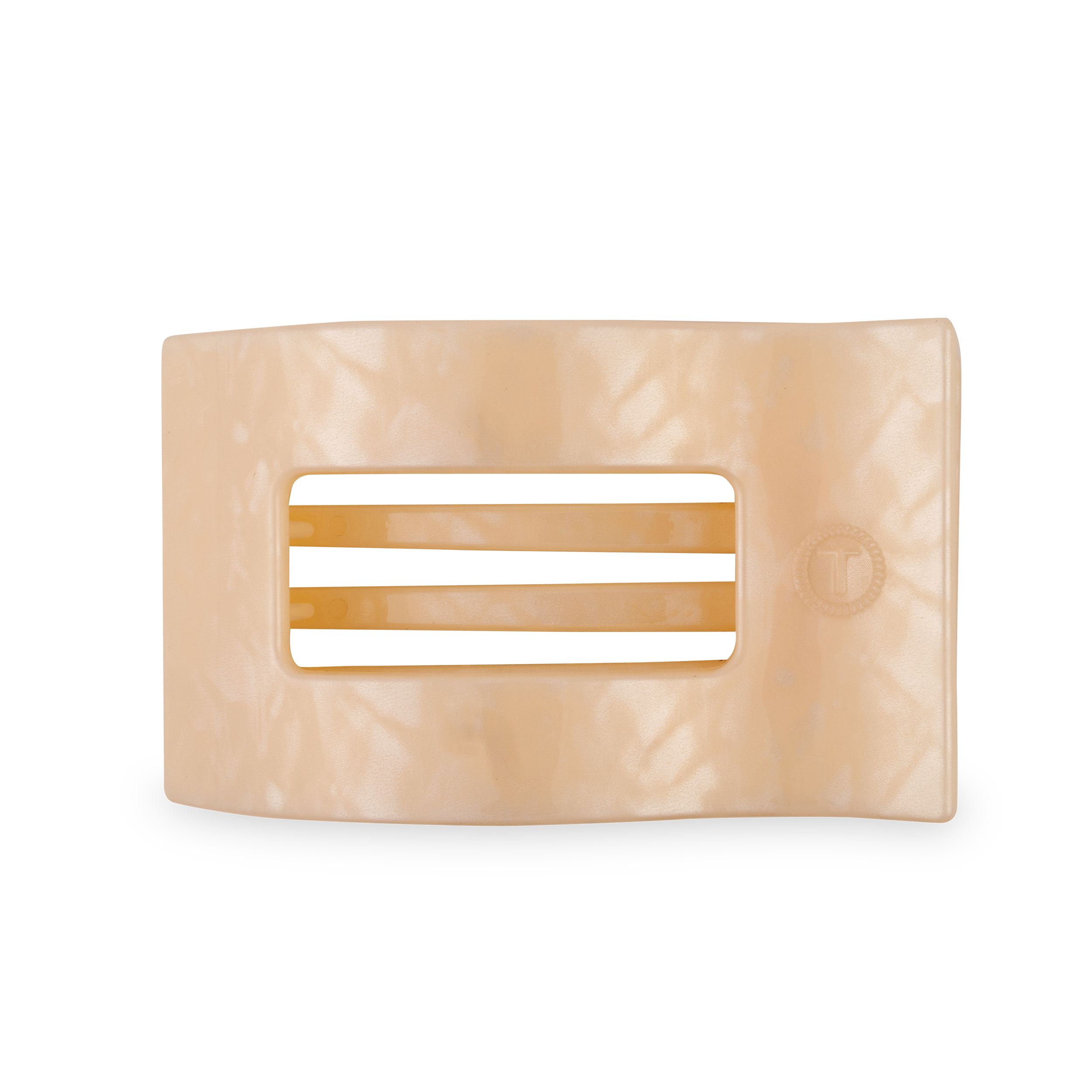 TELETIES - Flat Rectangle Hair Clip | Large | Soft Surf