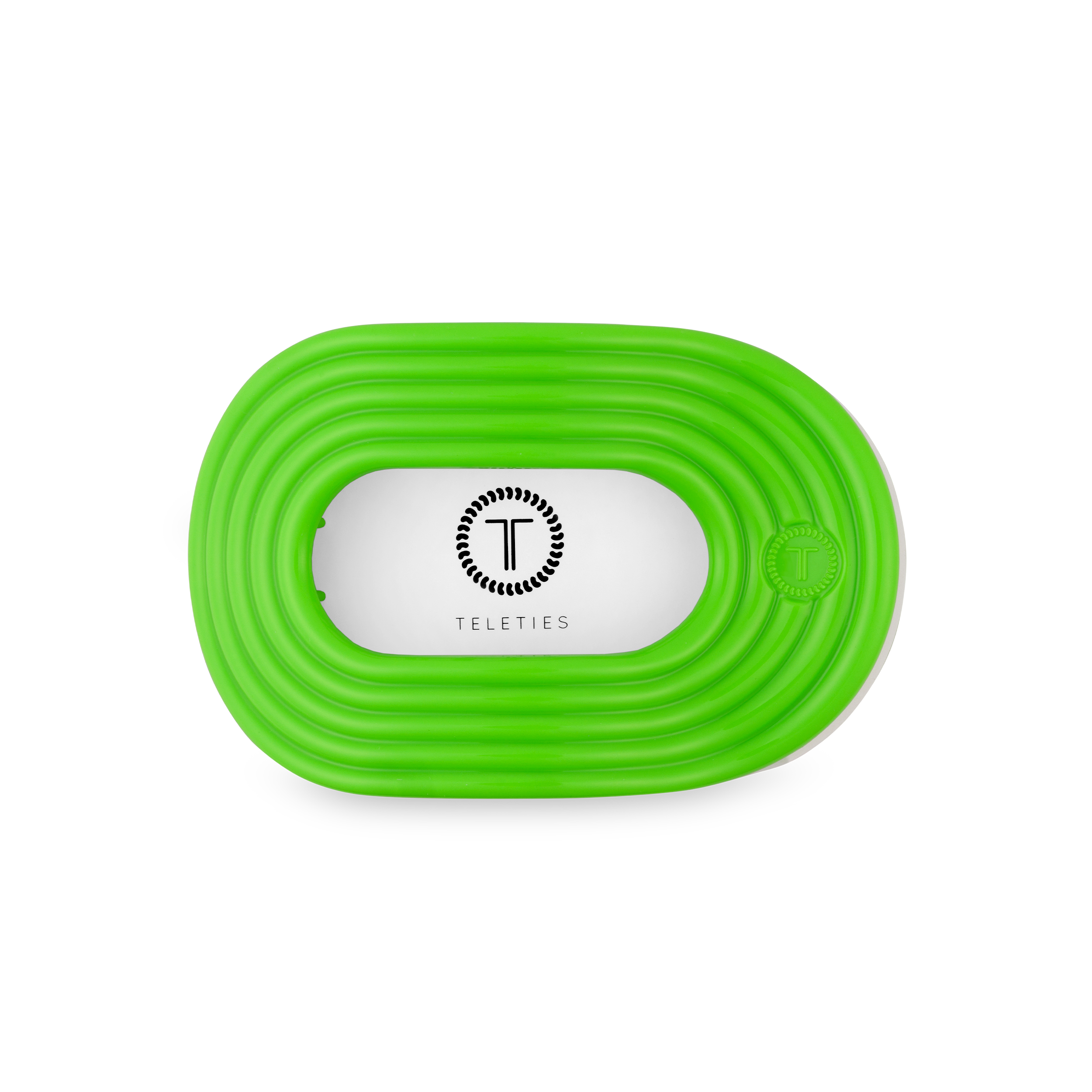 TELETIES - Flat Round Hair Clip | Medium | Glow For It
