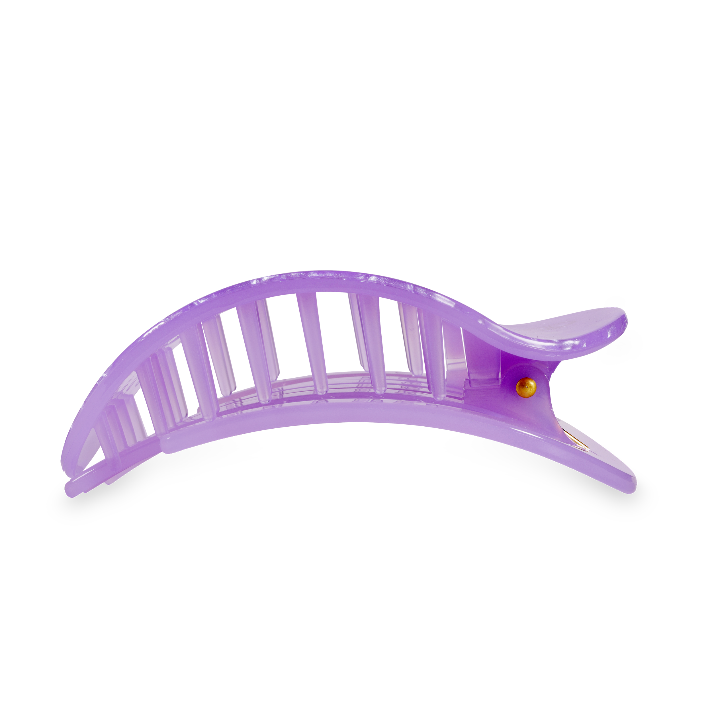 TELETIES - Flat Round Hair Clip | Large | Lavender Mist