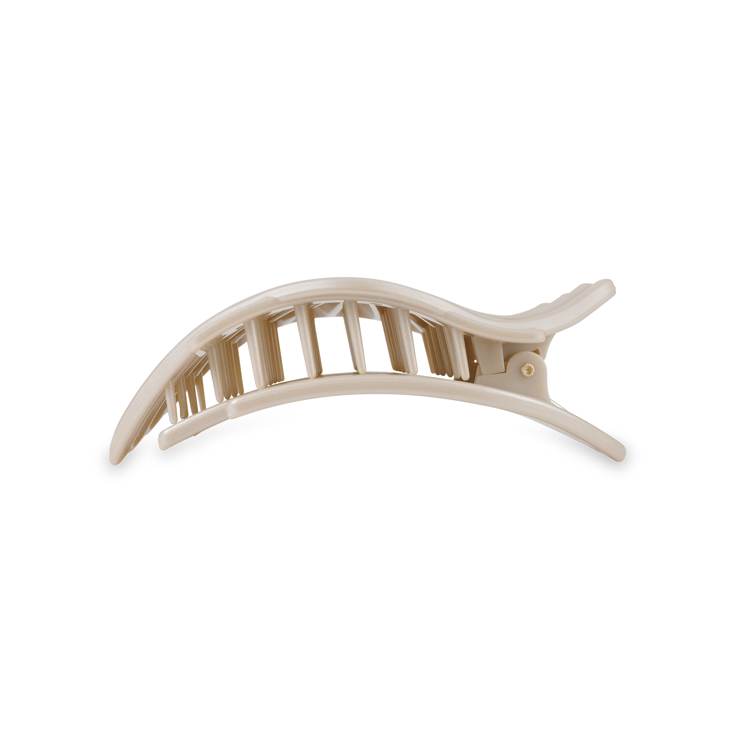 TELETIES - Shimmering Shell | Medium | Flat Hair Clip