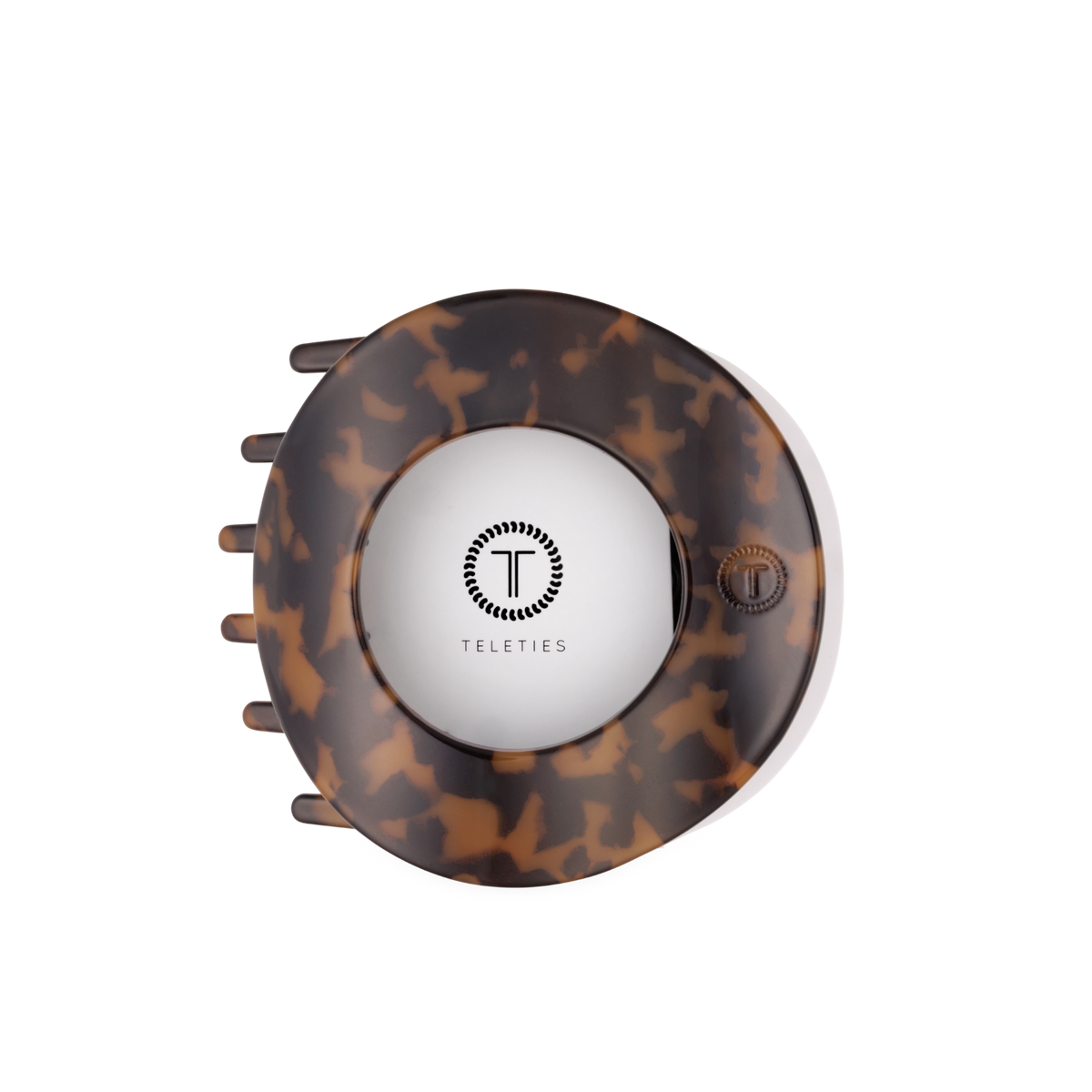 TELETIES - Tortoise | Large| Flat Circle Hair Clip