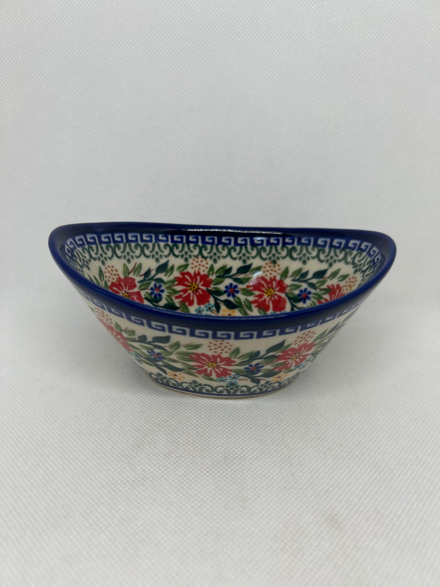 KALICH Red Cornflower Tub Bowl 5.5"