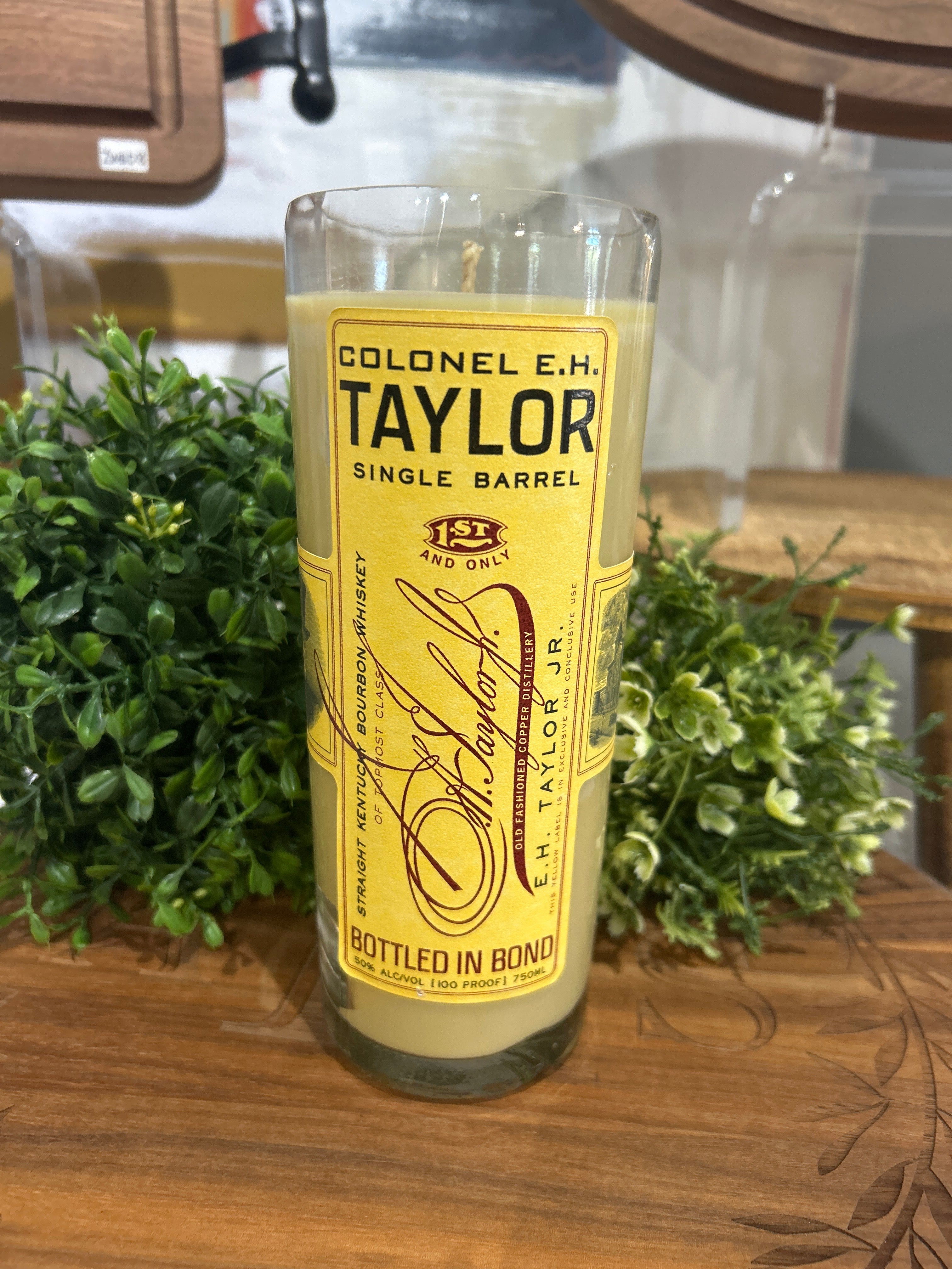 Bourbon Bottle Candle