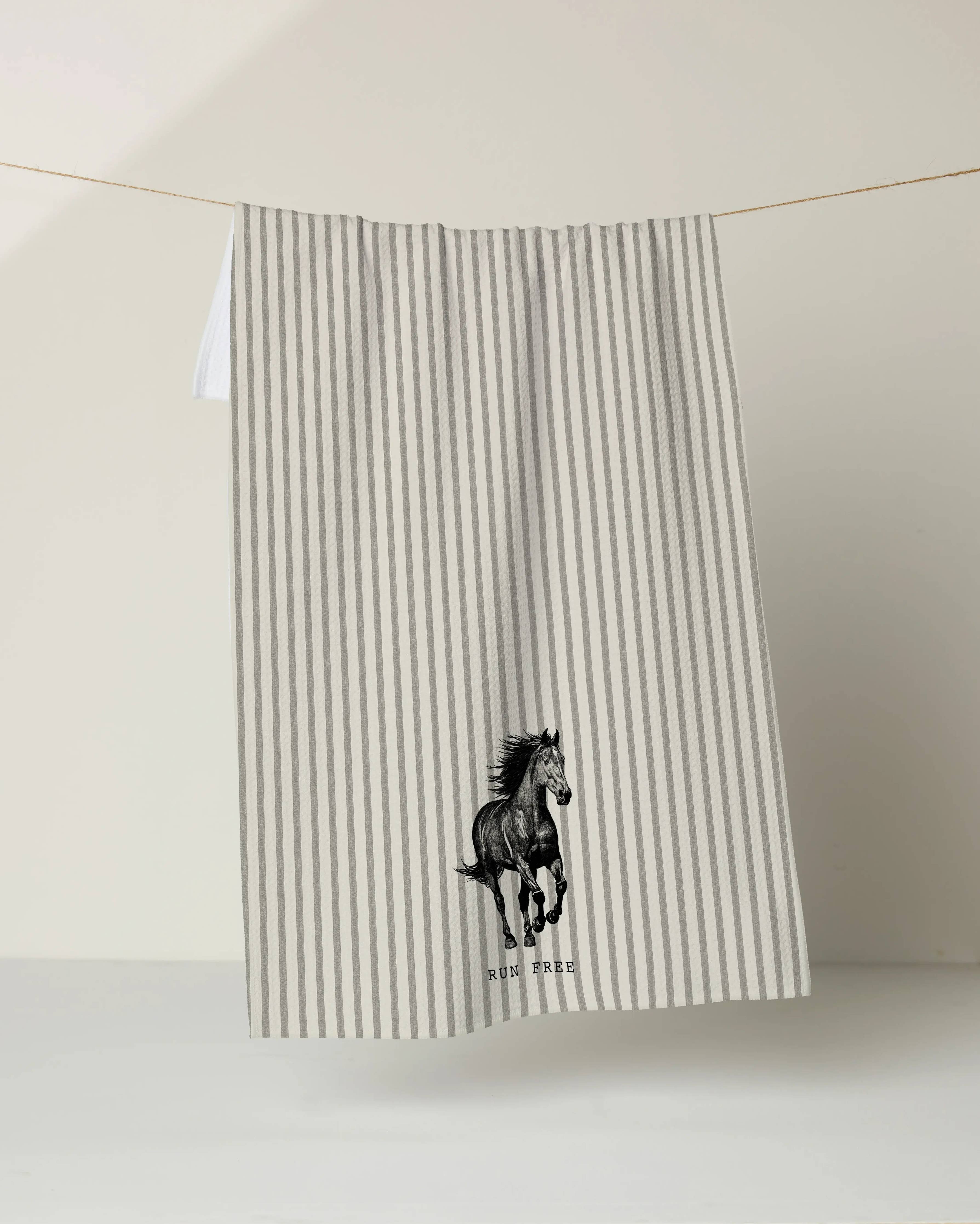Geometry - Run Free Tea Towel
