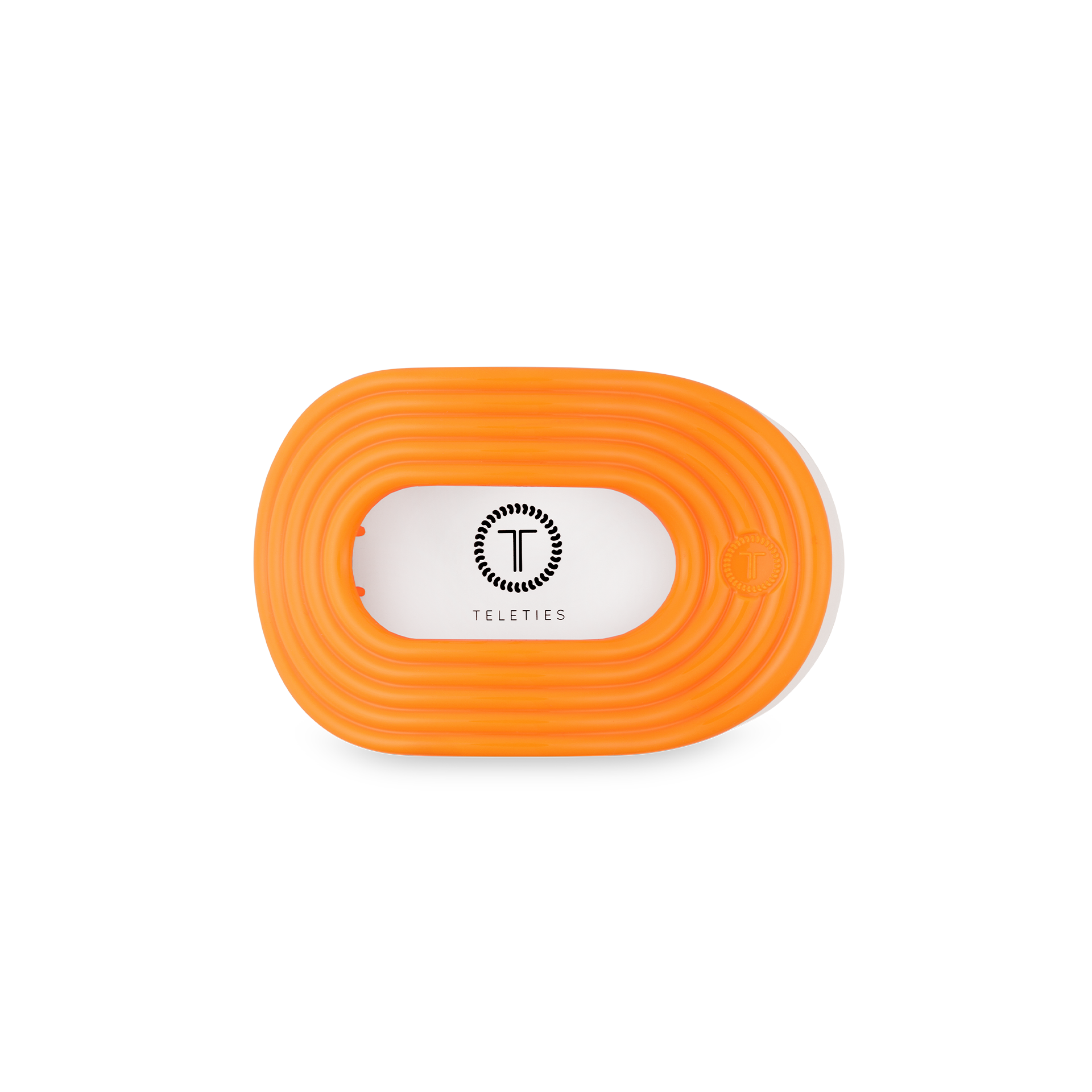 TELETIES - Flat Round Hair Clip | Small | Day Rave