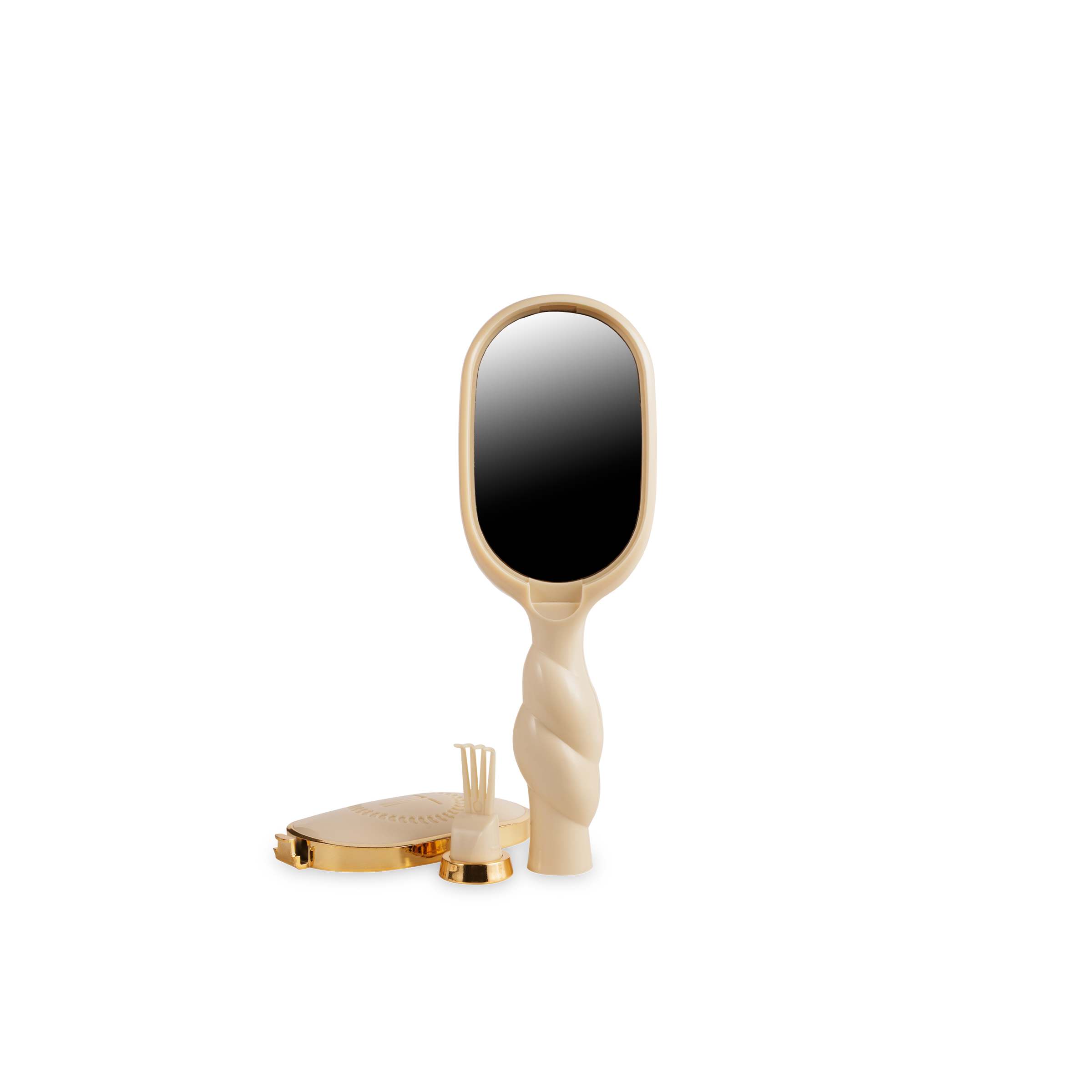 TELETIES - Mini Detangler Brush for Medium Hair - Tan