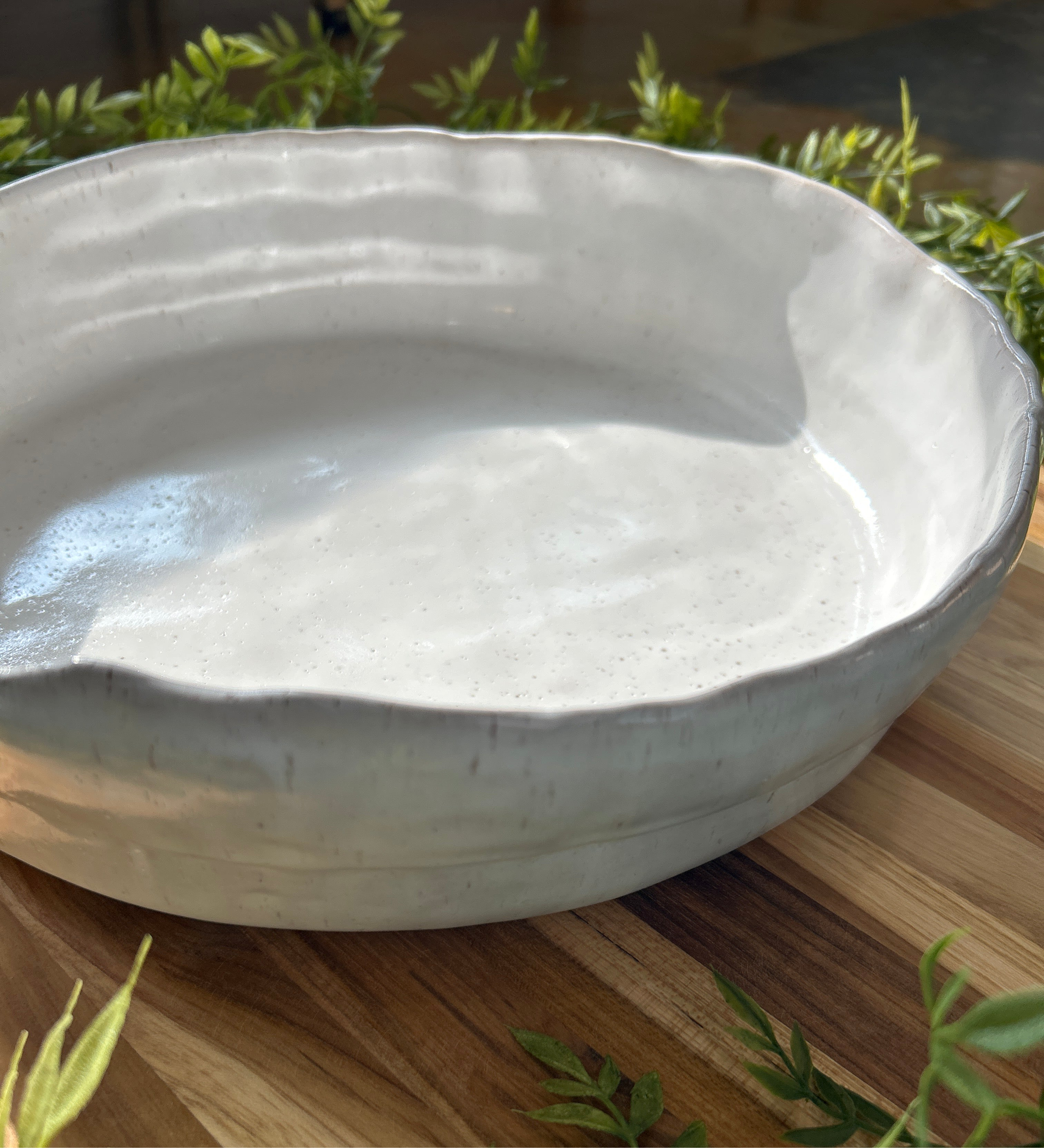 Sunday Dinner Dish-Eyelet White