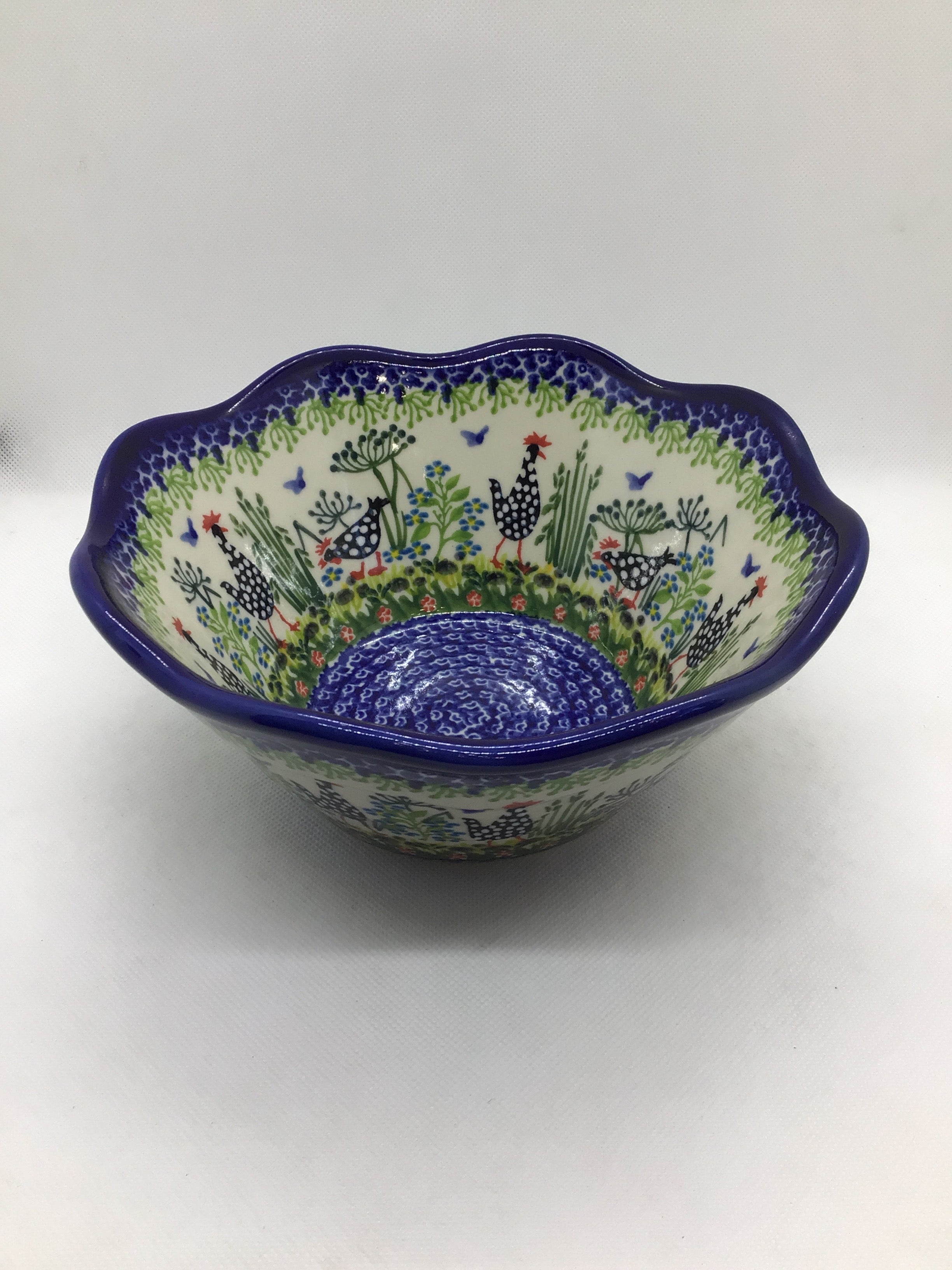 KALICH Roaming Rooster Wavy Bowl 7.5"