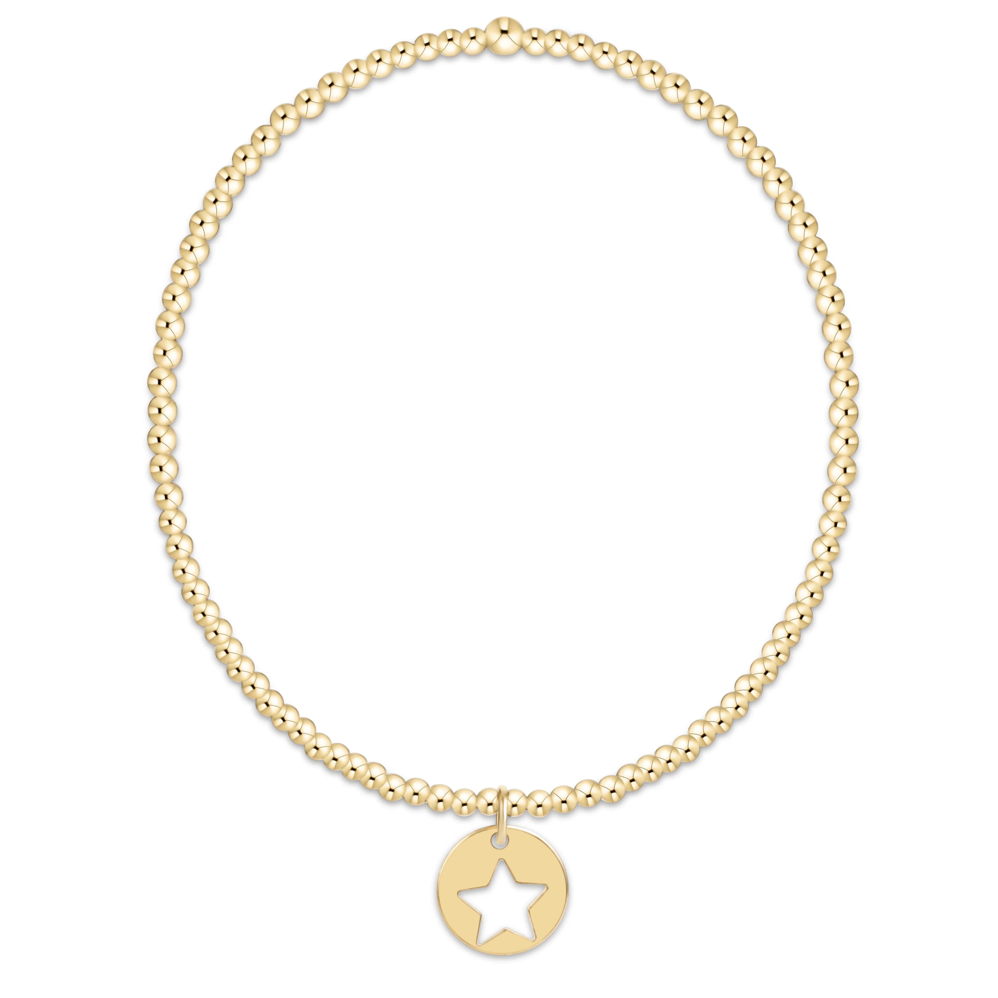 egirl Star Gold Disc Bracelet