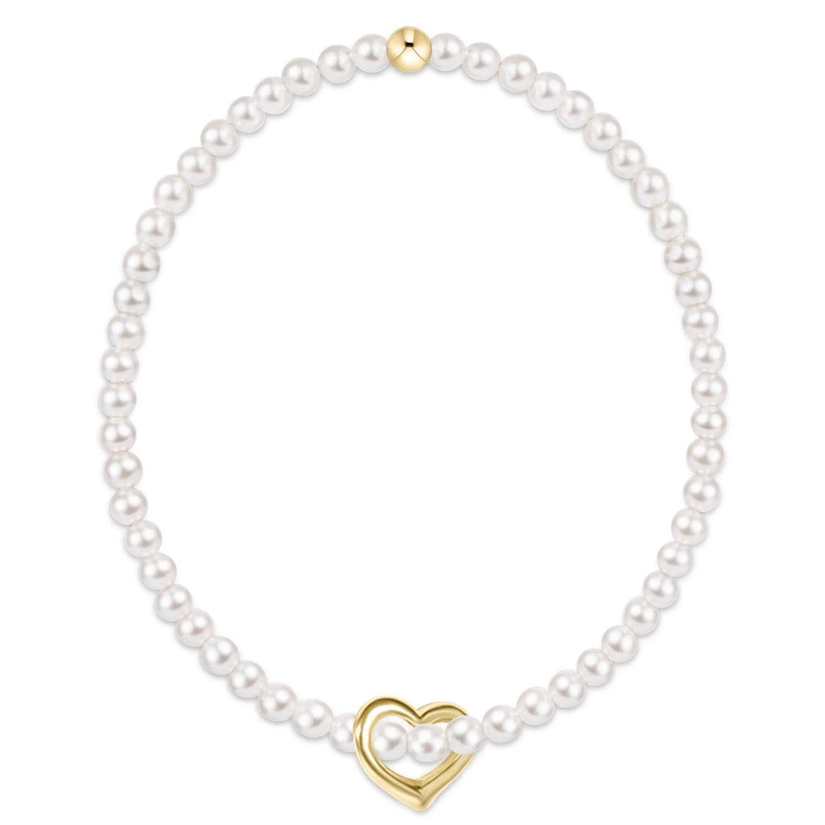 egirl Pearl 3mm - Love Gold Charm