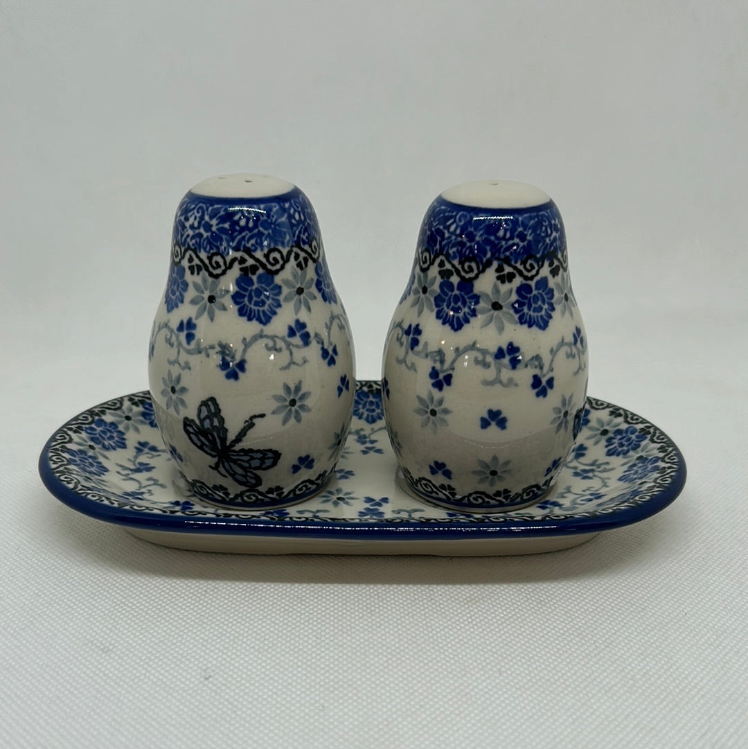Dragonfly Salt & Pepper w/ Tray