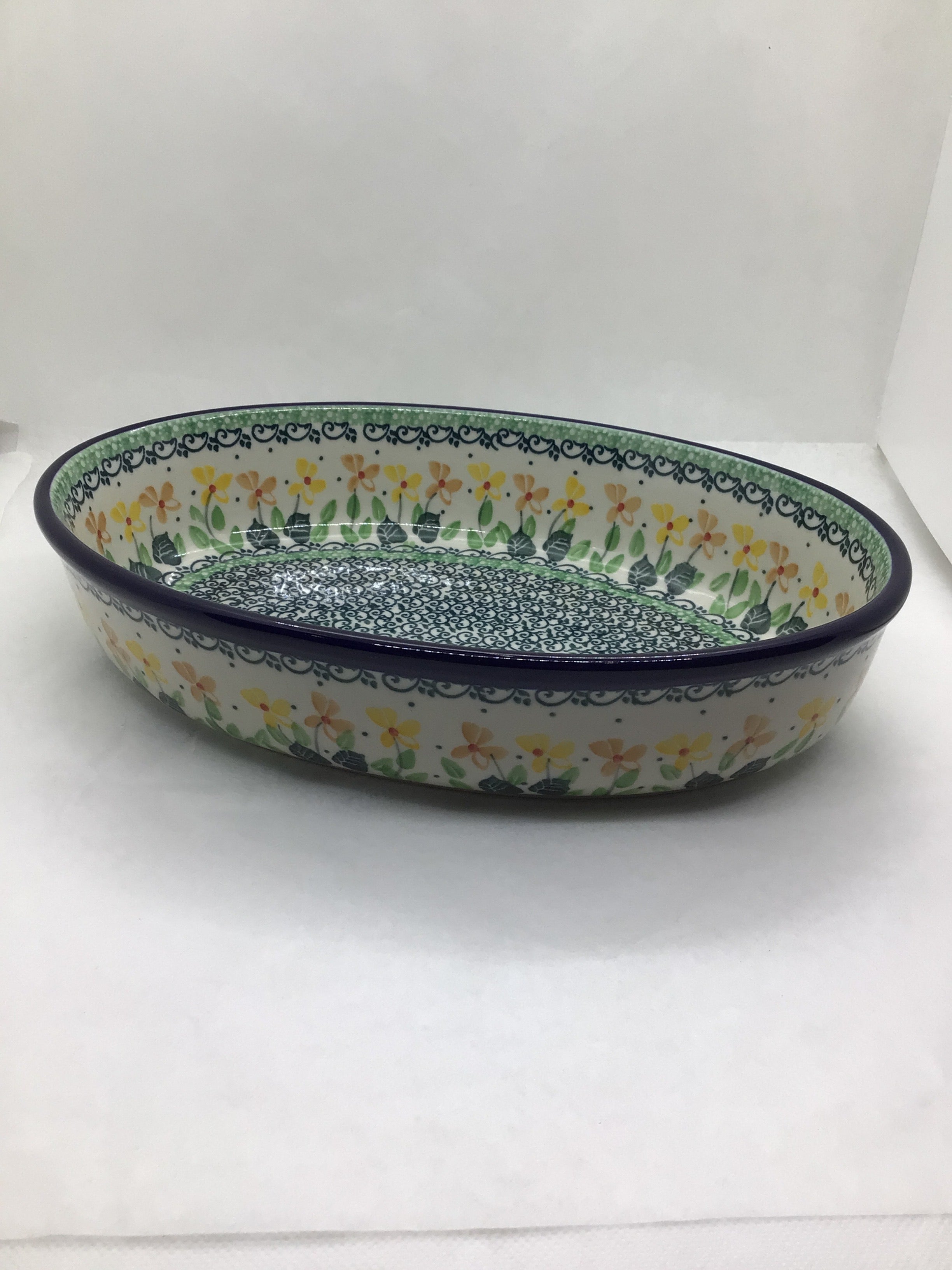 Peaches N Cream Oval Baker 10.5"
