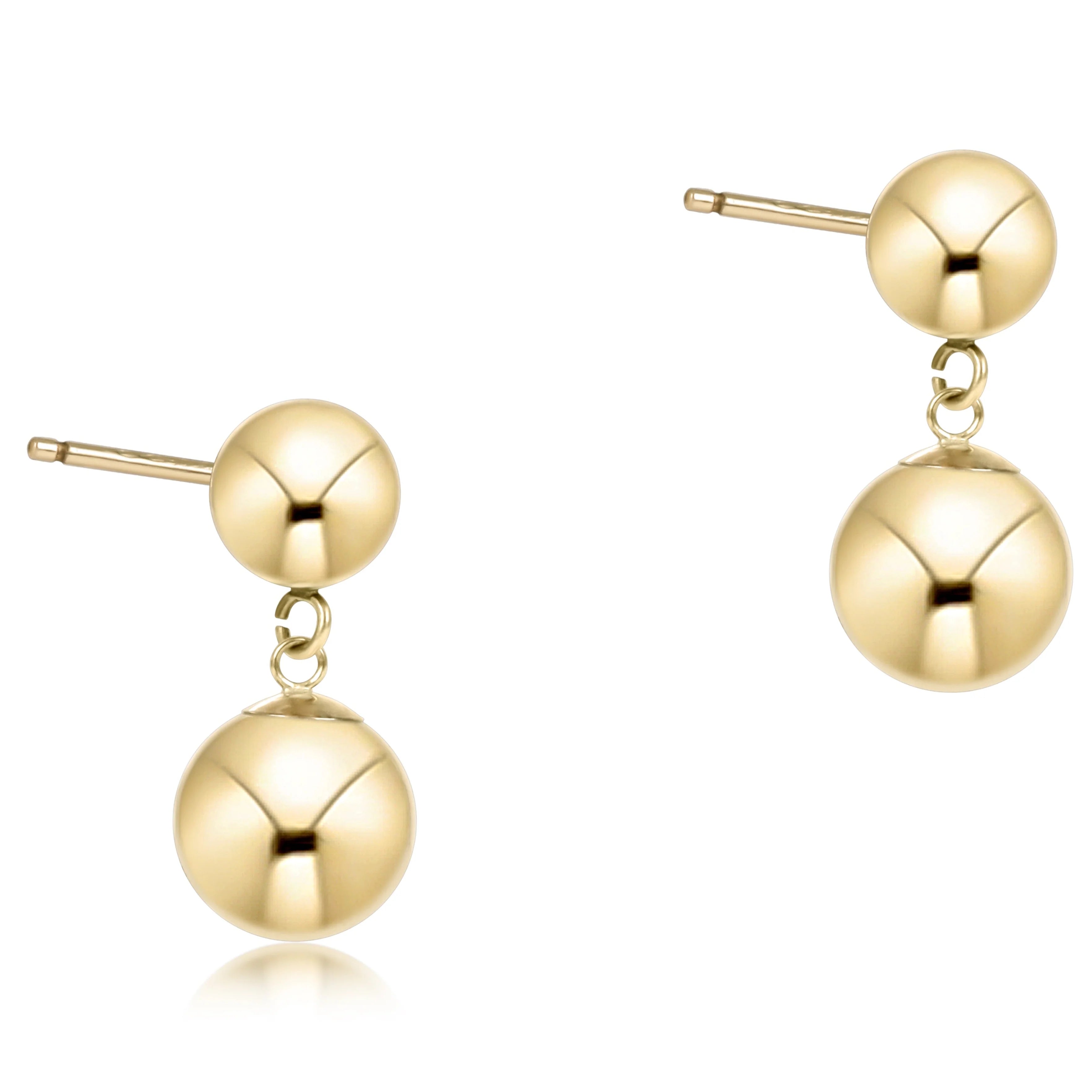 Classic Gold Ball Drop Stud