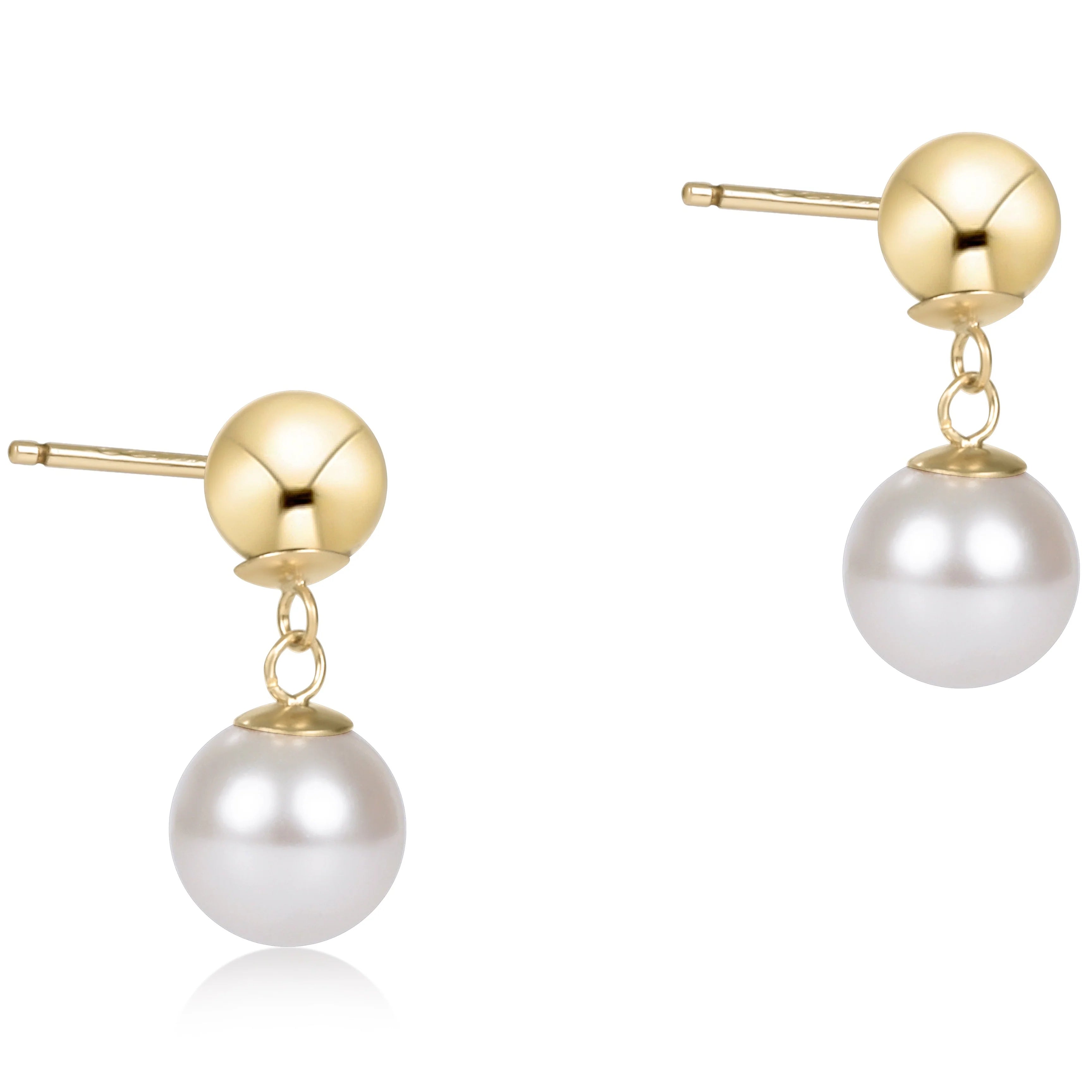 Classic Pearl Ball Drop Stud