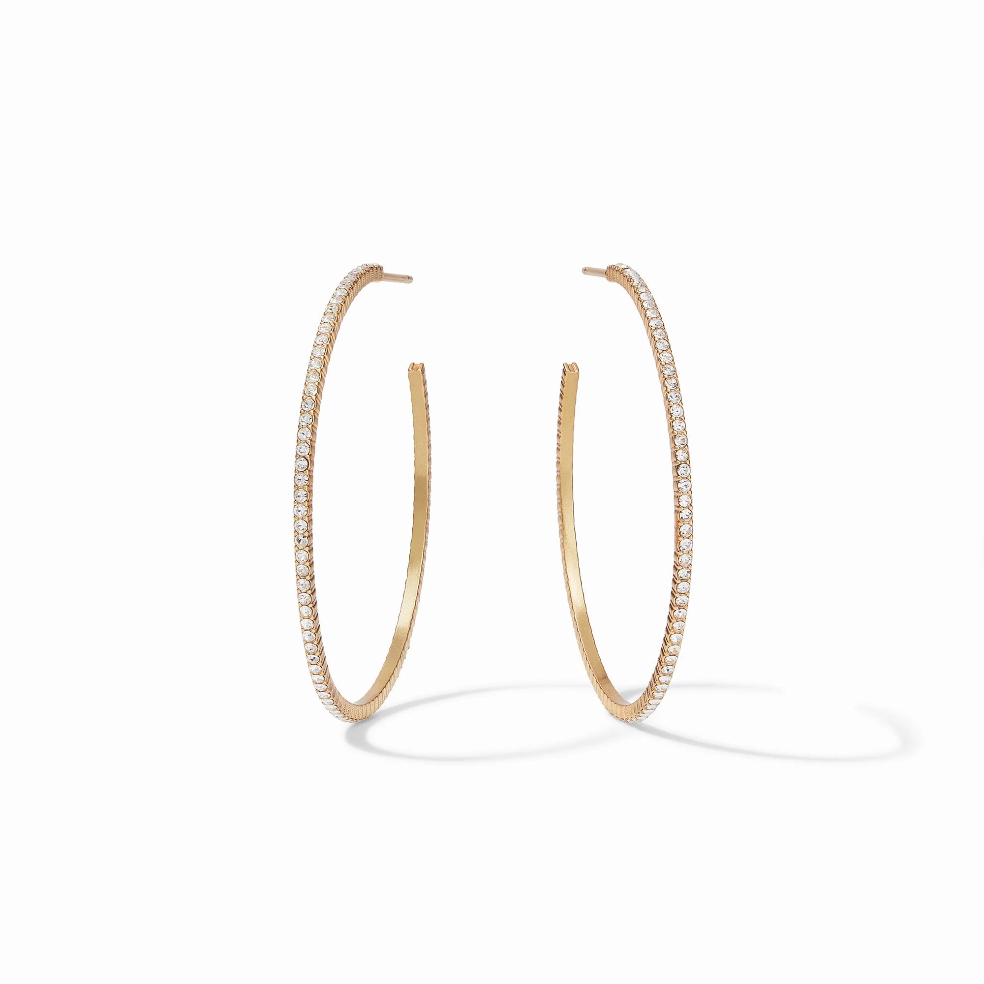 Windsor Hoop- Gold- CZ