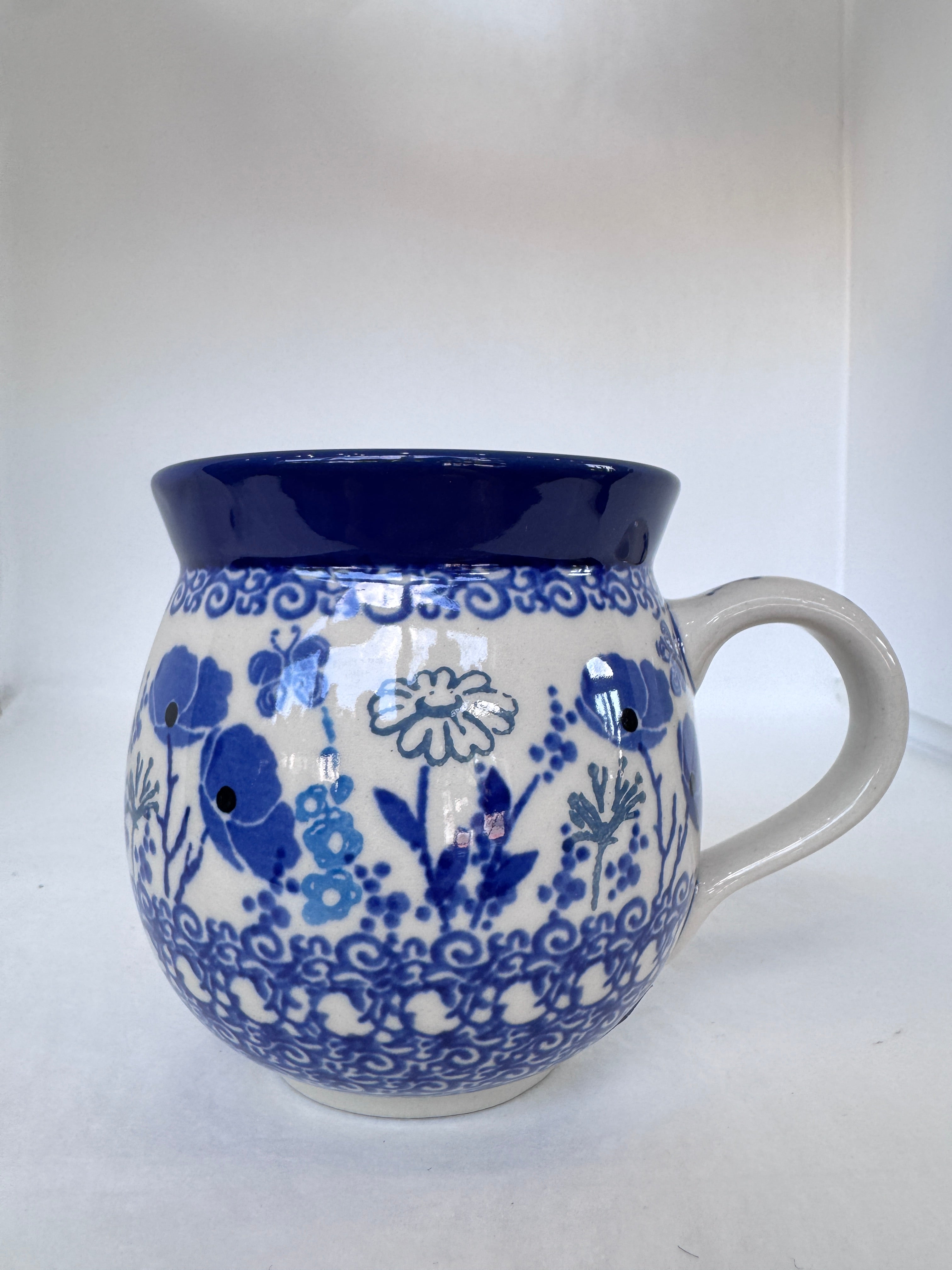 Evening Poppy Bubble Mug 12 oz