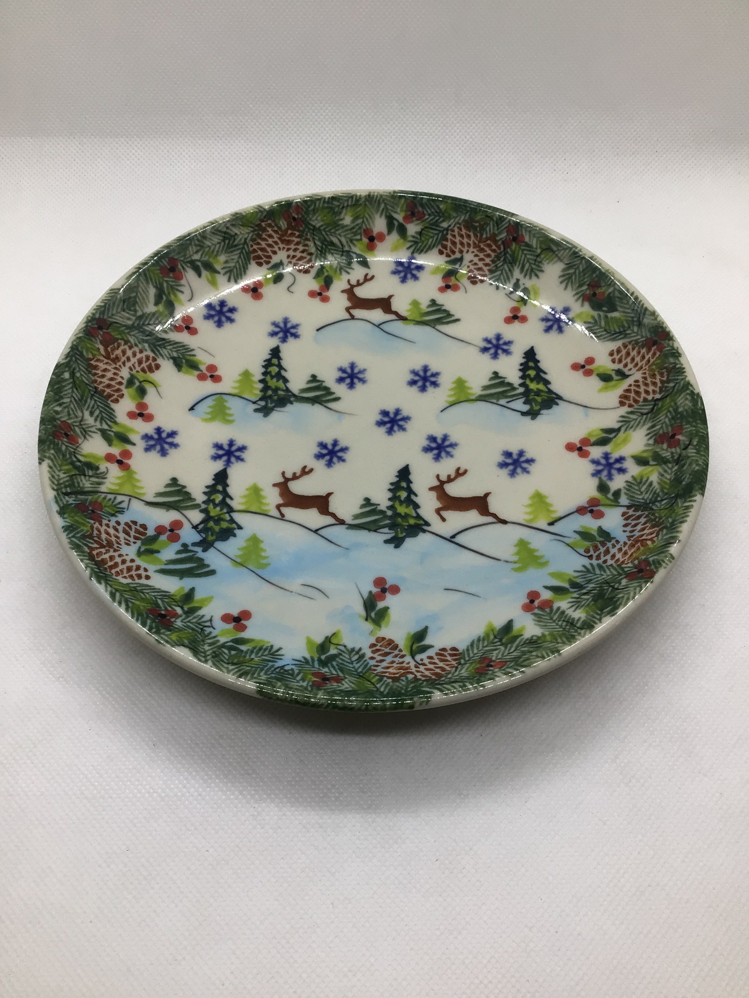 KALICH Reindeer Run Salad Plate