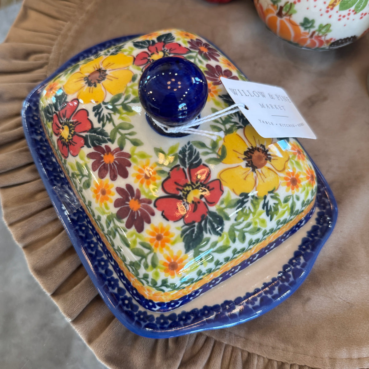 KALICH Autumn Amber Butter Dish