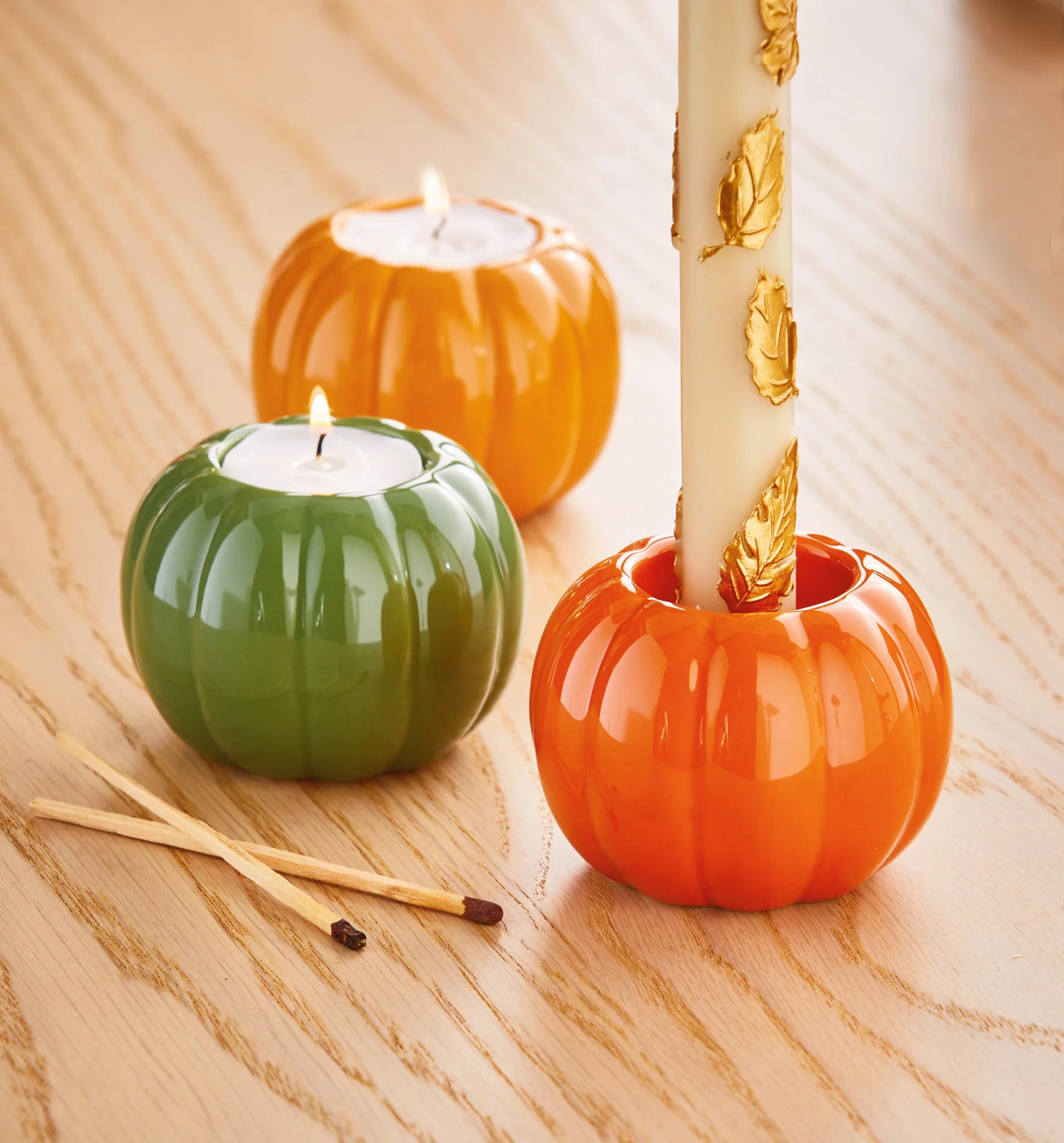 Pumpkin Taper/Tealight Holder