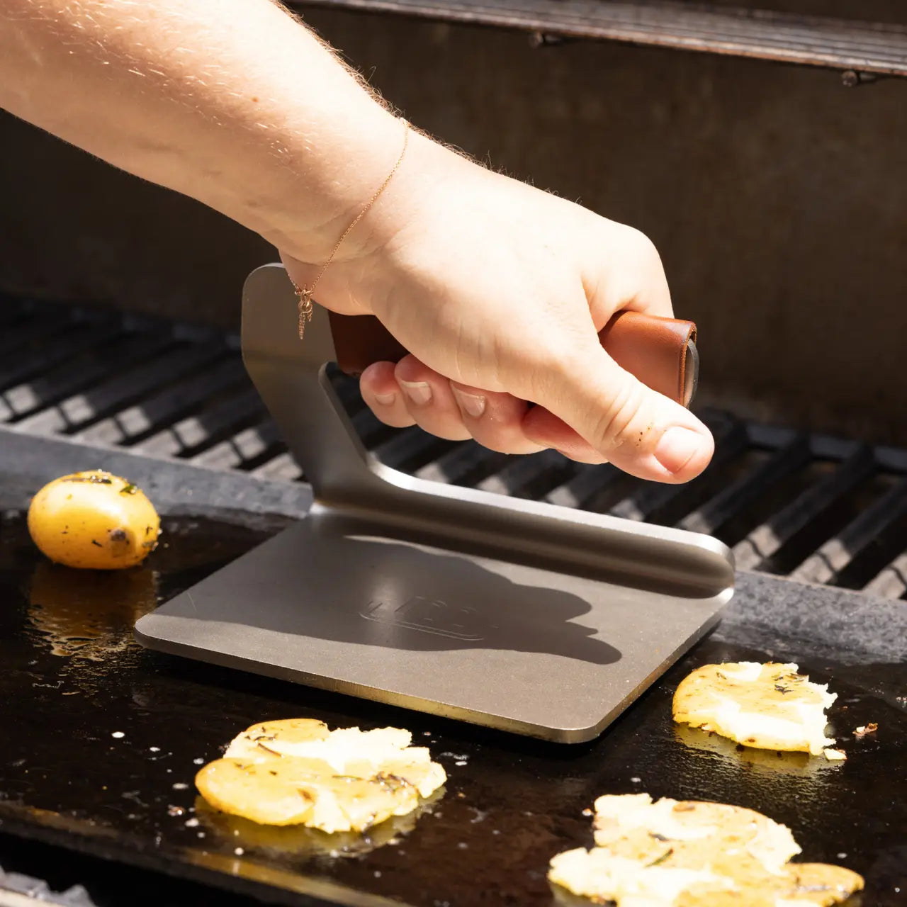 Stainless Clad Grill Press