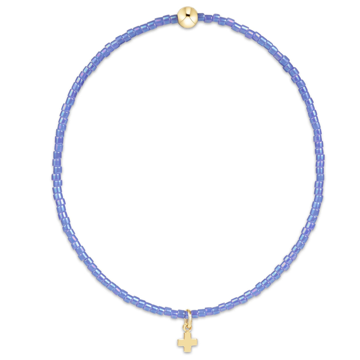 Hope Classic Cross Charm Bright Blue