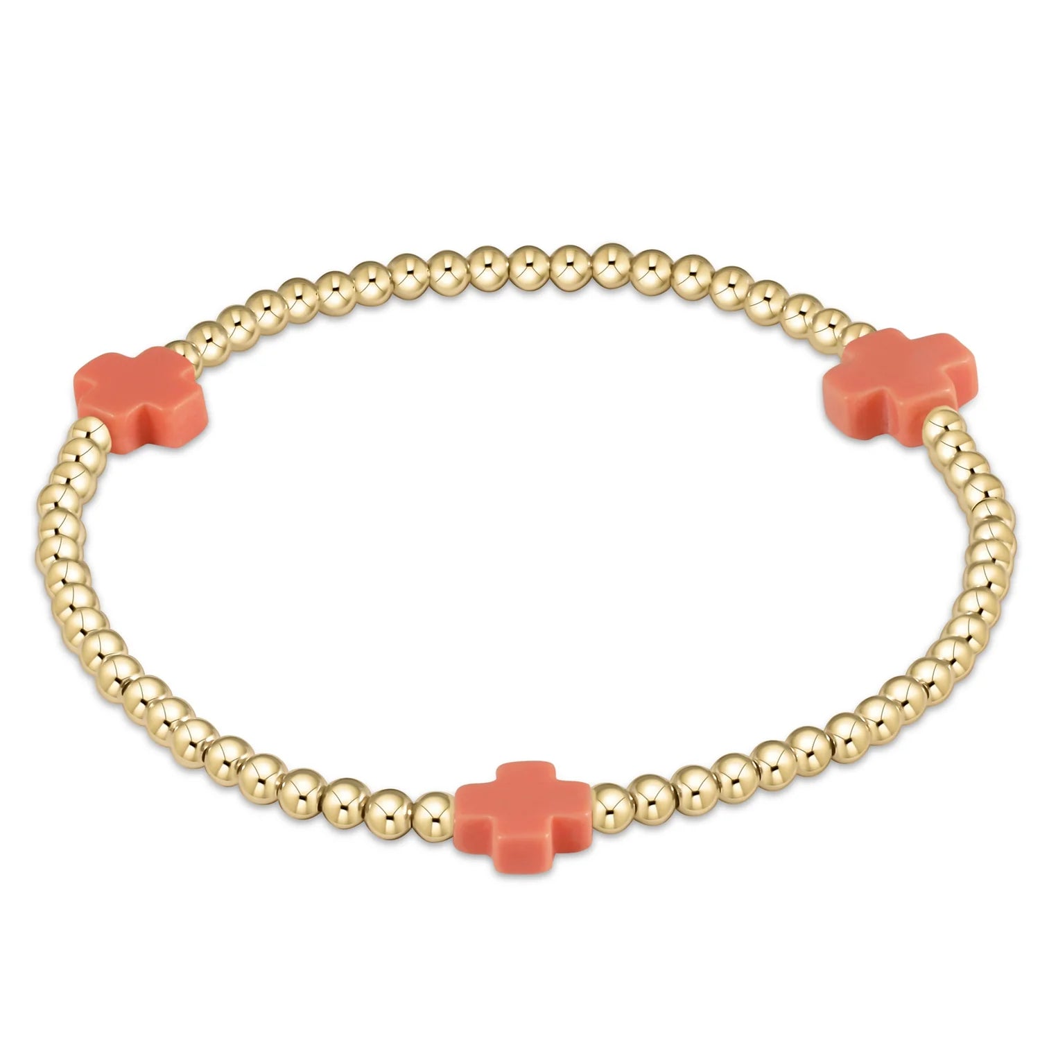 3mm Signature Cross Pattern-Coral
