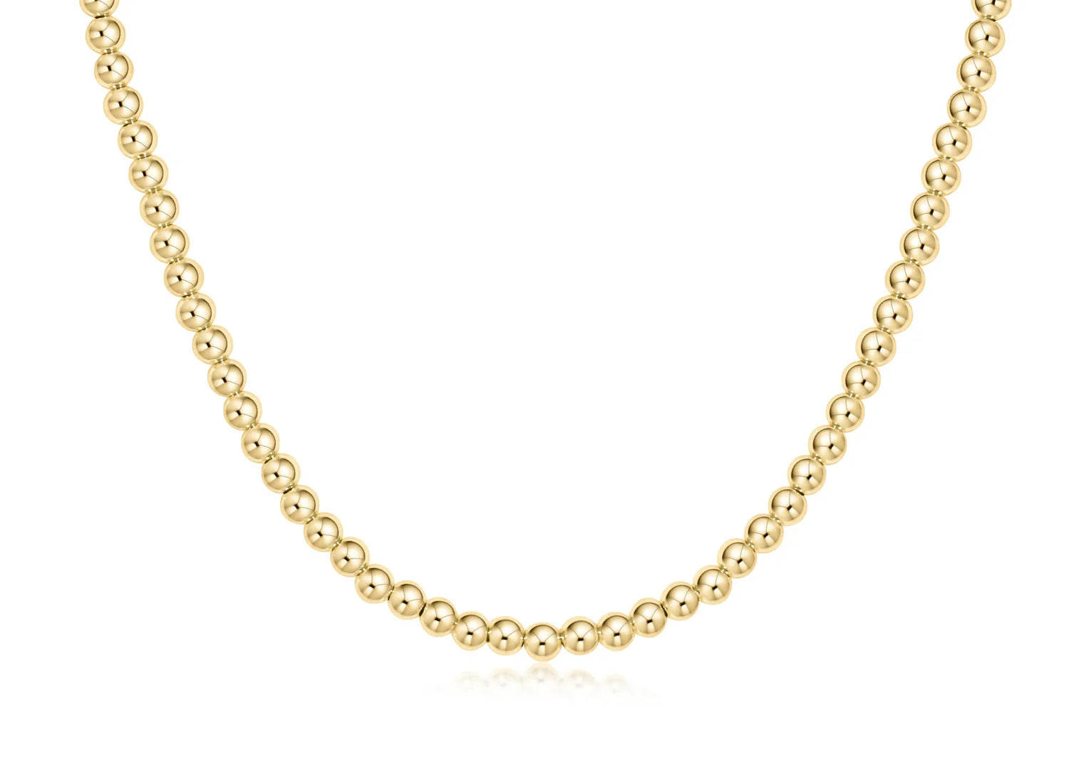Gold Beaded 4mm Choker 17"